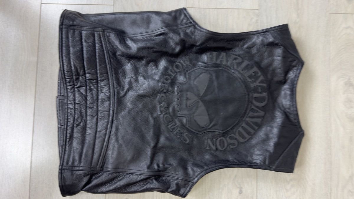 Harley Davidson Harley Davidson Vintage Leather Vest Size US M / EU 48-50 / 2 - 8 Thumbnail