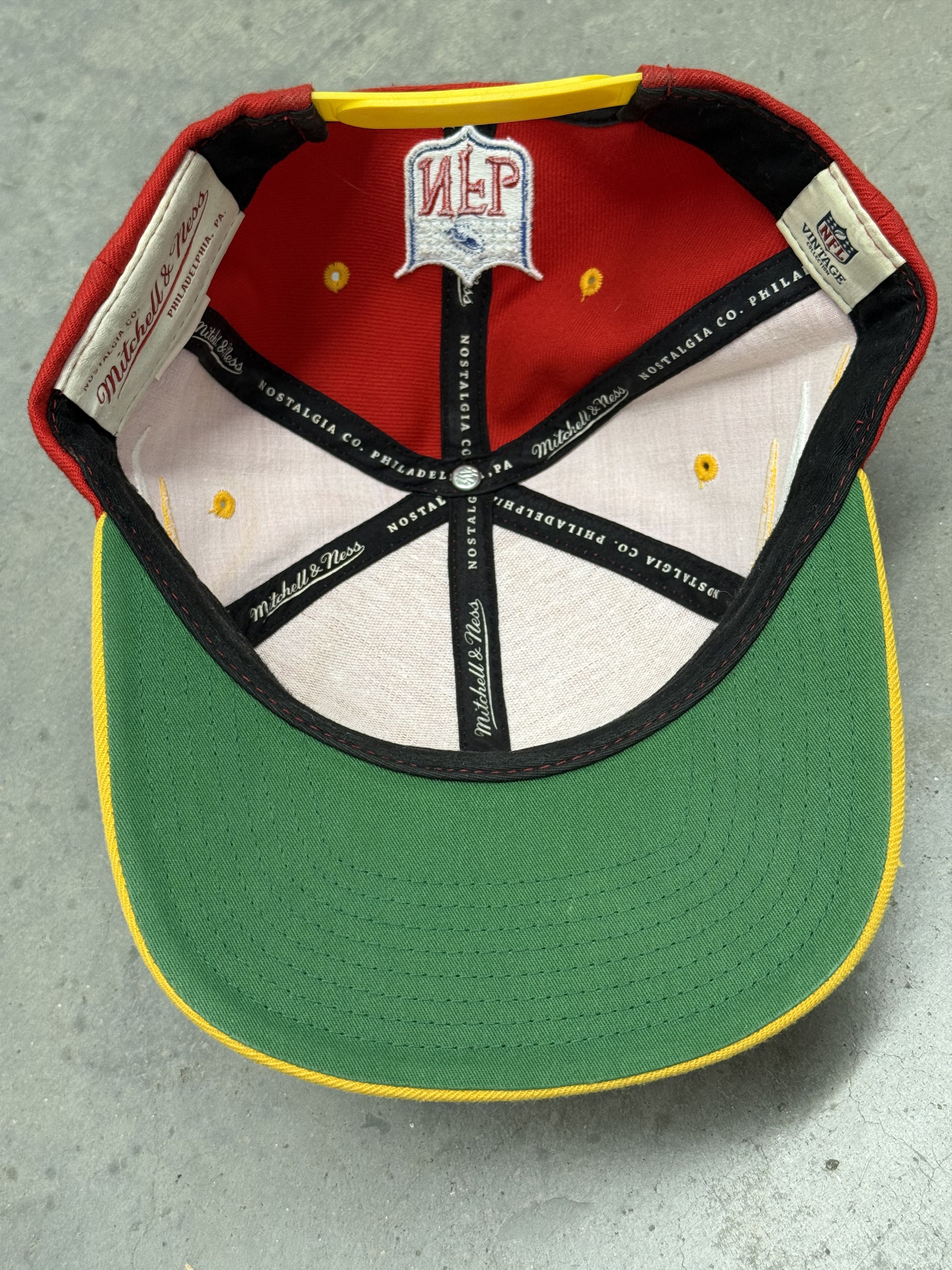 Mitchell & Ness Throwback Chiefs x Mitchell & Ness Snapback Hat NFL KC Size ONE SIZE - 6 Thumbnail