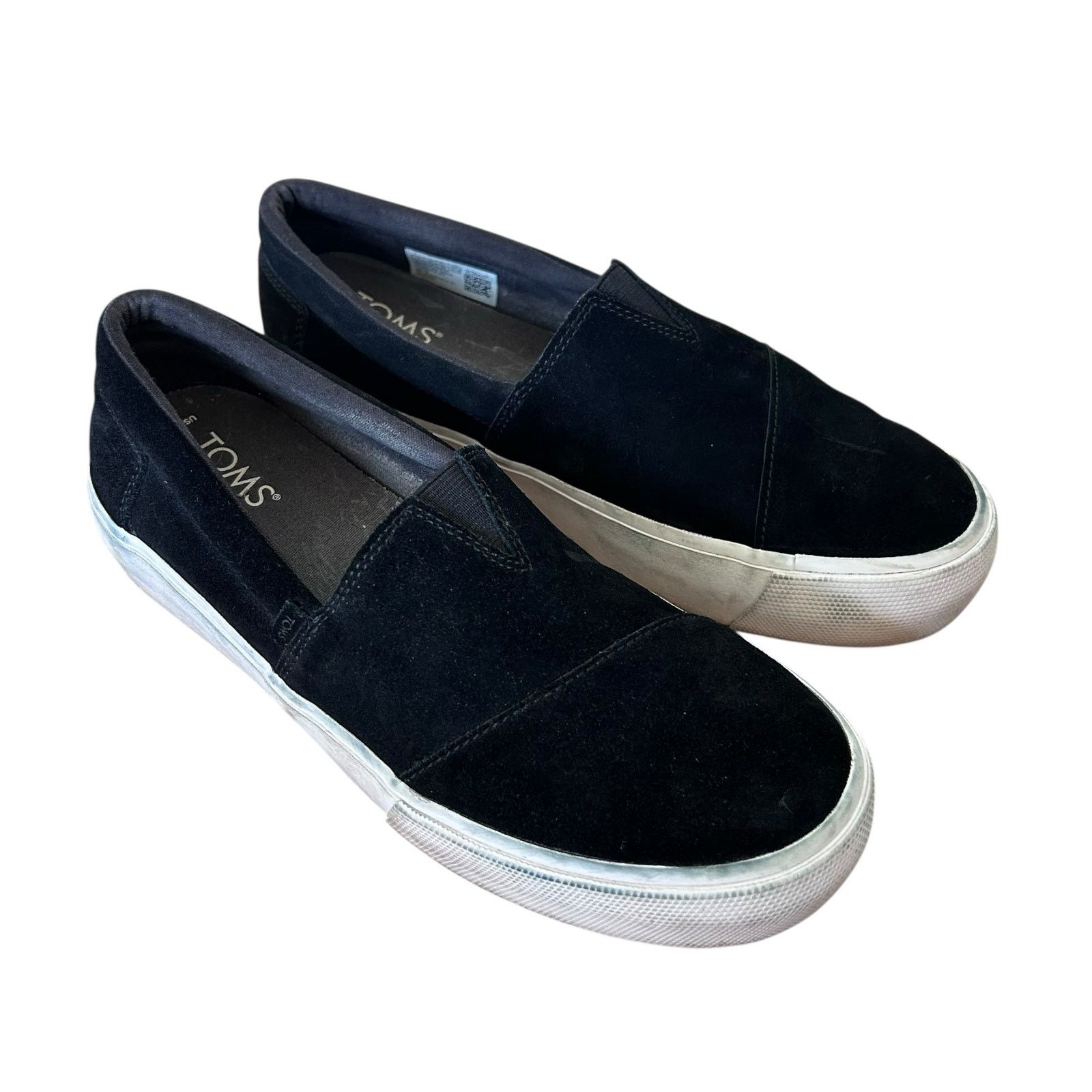Toms Toms Black Suede Slip On Sneakers Sz 8.5 Size US 8.5 / IT 38.5 - 1 Thumbnail