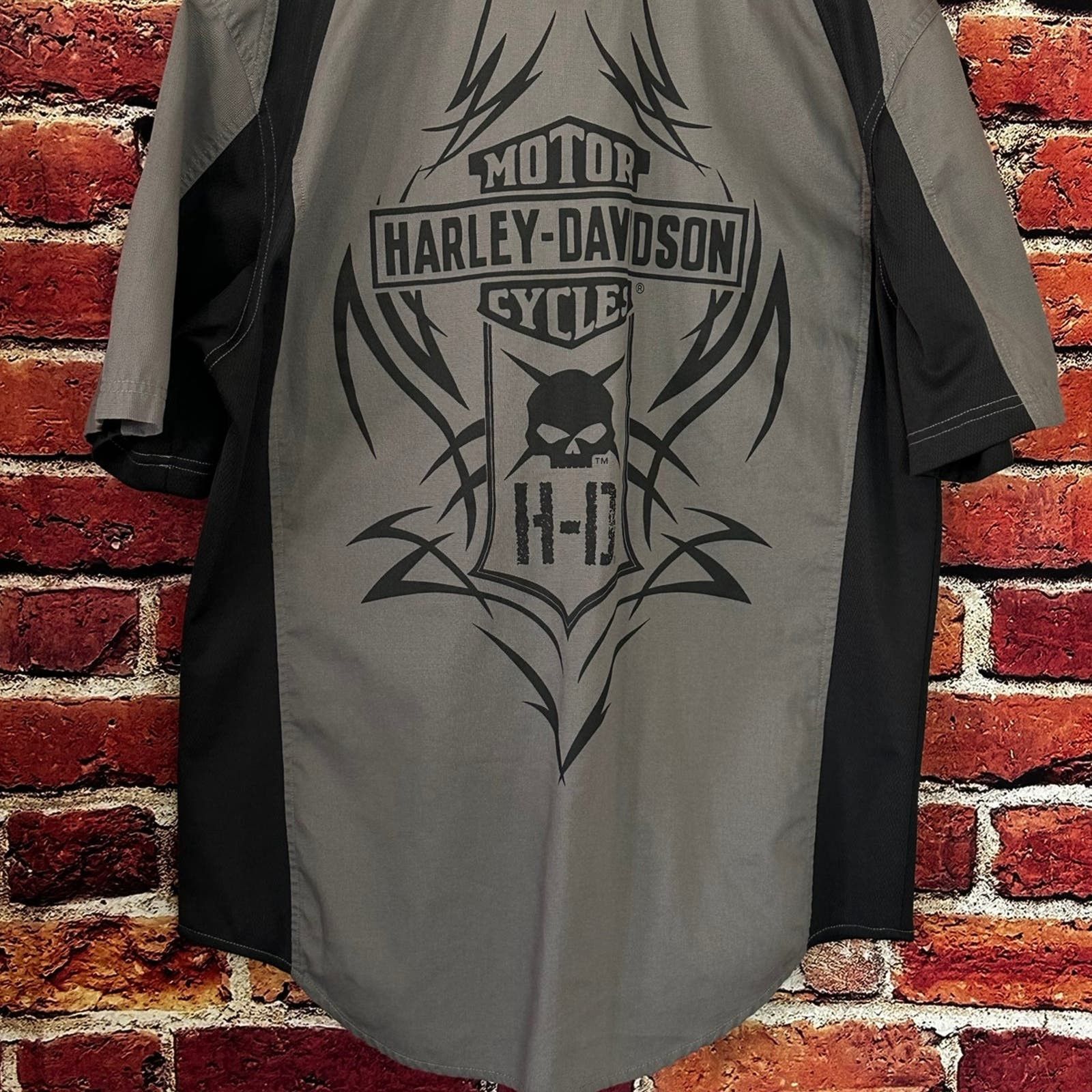 Harley Davidson Harley Davidson short sleeve button down shirt Size US XL / EU 56 / 4 - 5 Thumbnail