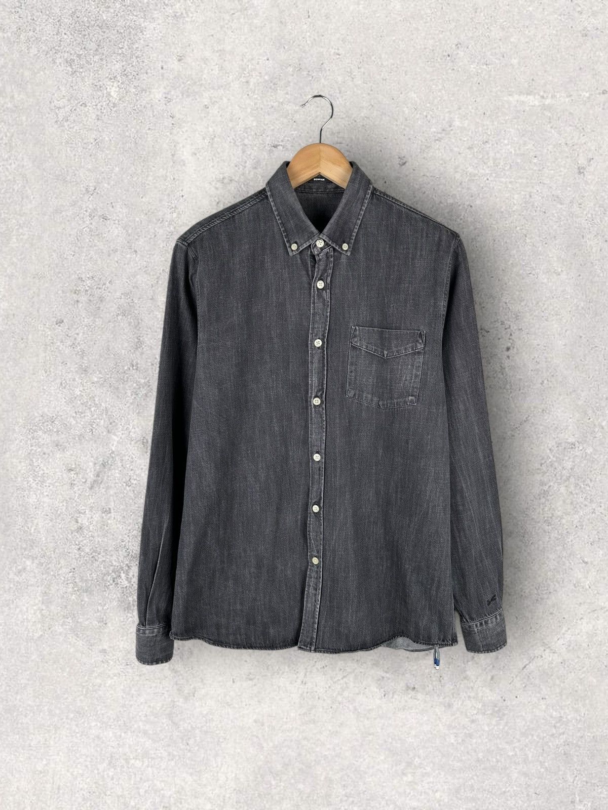 DENHAM Denham Denim Shirt Button Up Size US L / EU 52-54 / 3 - 1 Thumbnail