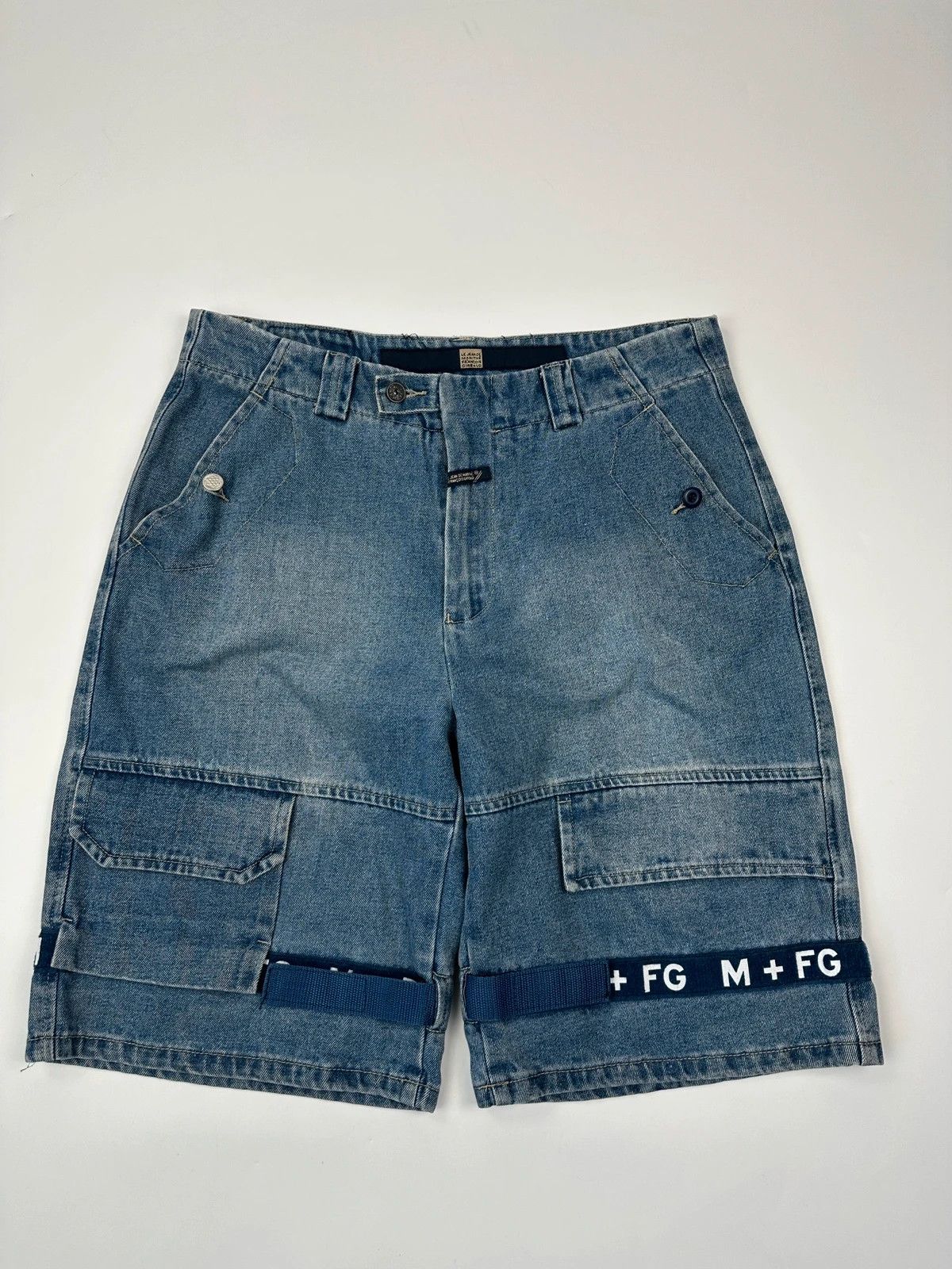 Marithe + Francois Girbaud Marithé + François Girbaud 00’s Baggy Denim Short Sratch Size US 36 / EU 52 - 1 Thumbnail