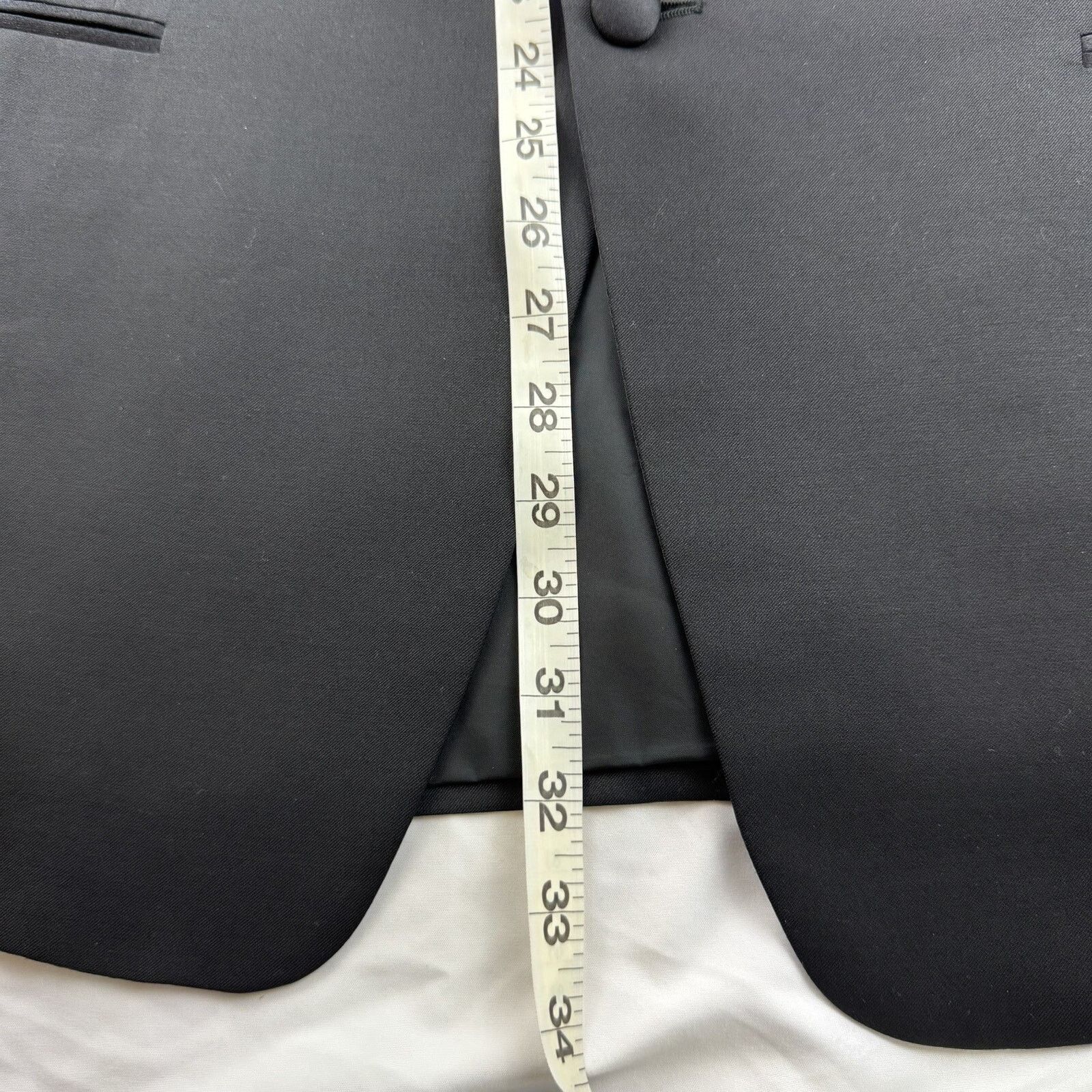 Armani Collezioni Armani Collezioni Vintage Black Wool Tuxedo Suit Jacket 42R Size 42R - 6 Thumbnail