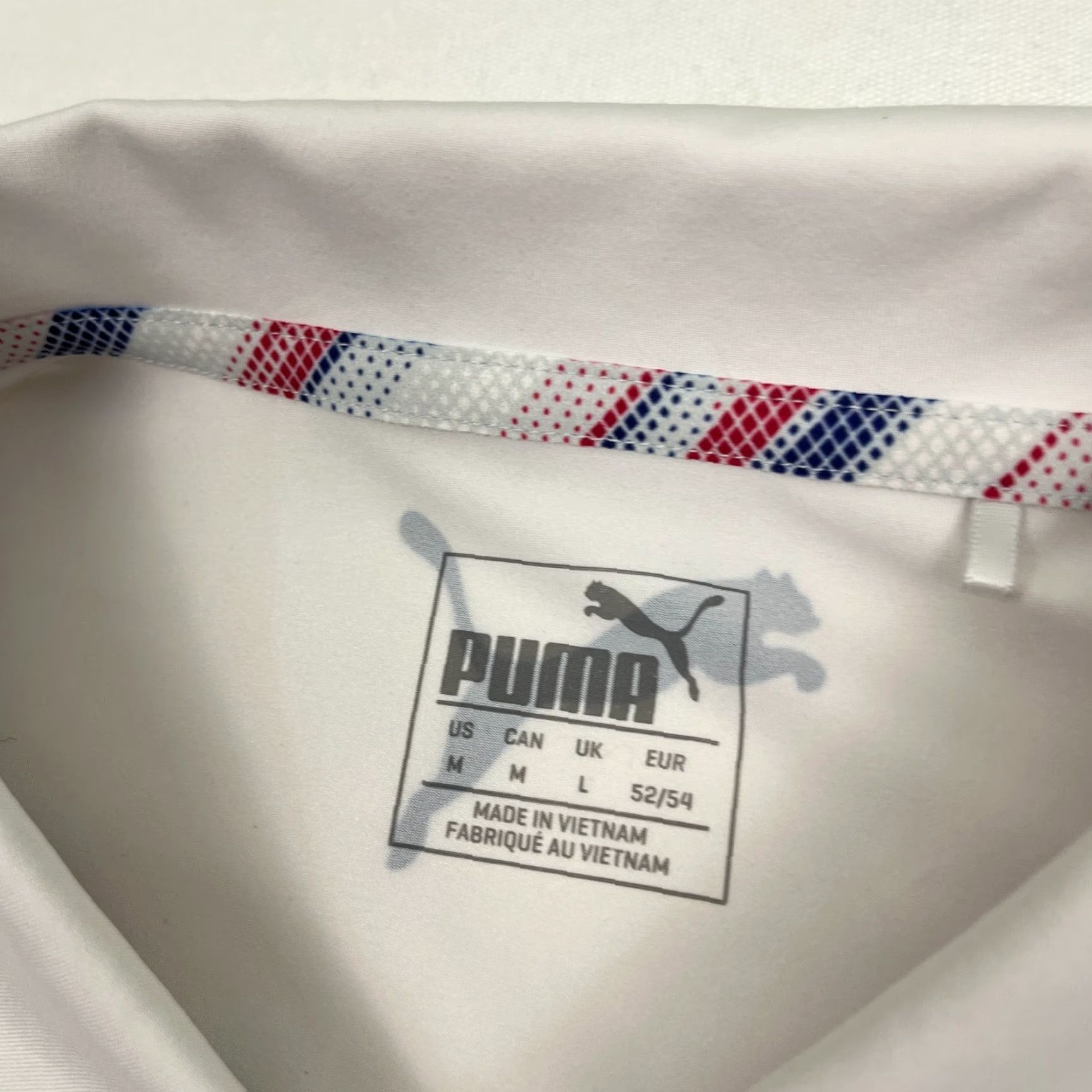 Puma PUMA Polo Shirt Mens M Multicolor USA Golf Active Classic Logo Short Sleeve Striped Shirt Sports USA Men M Size US M / EU 48-50 / 2 - 4 Thumbnail