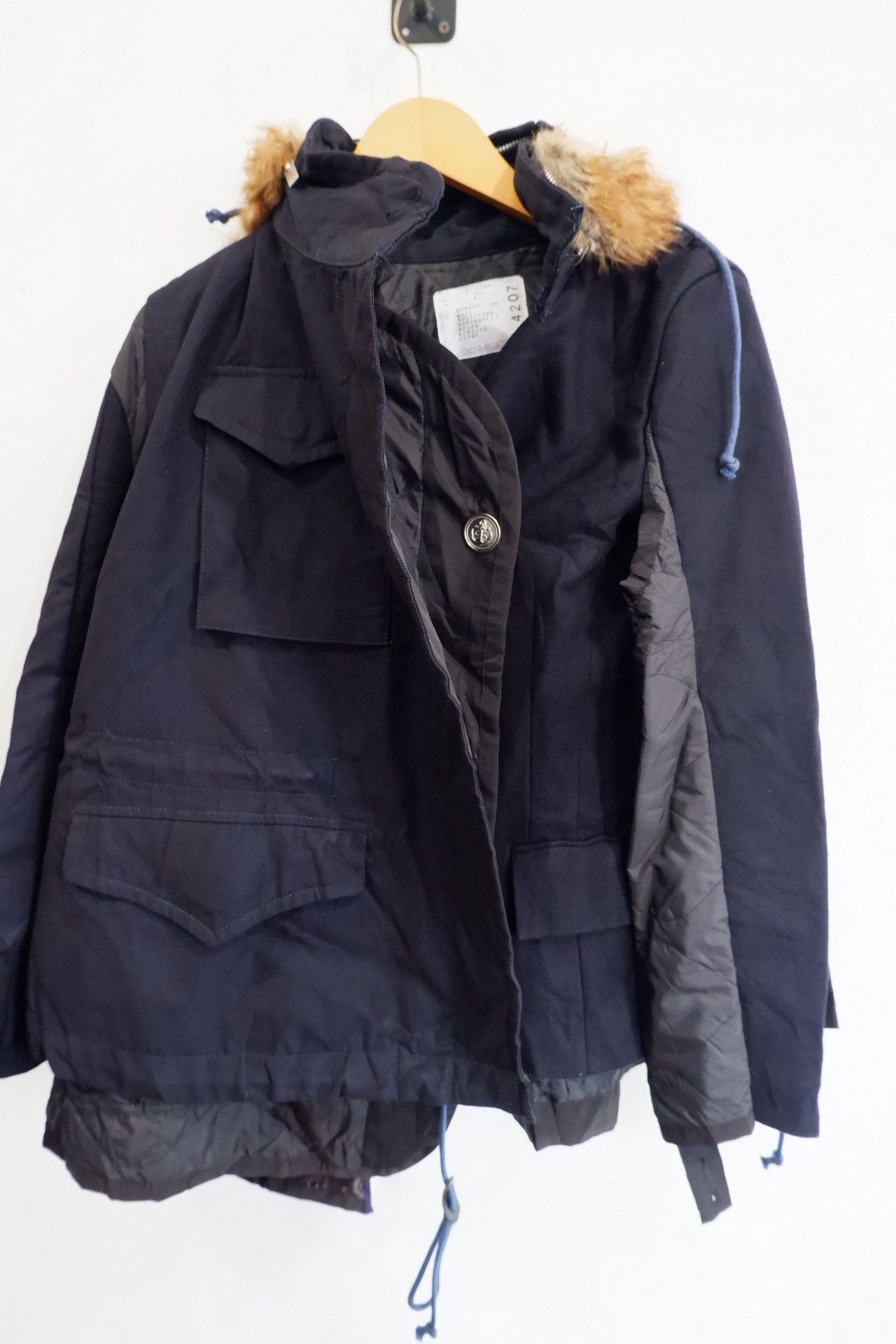 Sacai FW/18 SACAI Reconstructed Runway Fur Jacket Size M / US 6-8 / IT 42-44 - 5 Thumbnail