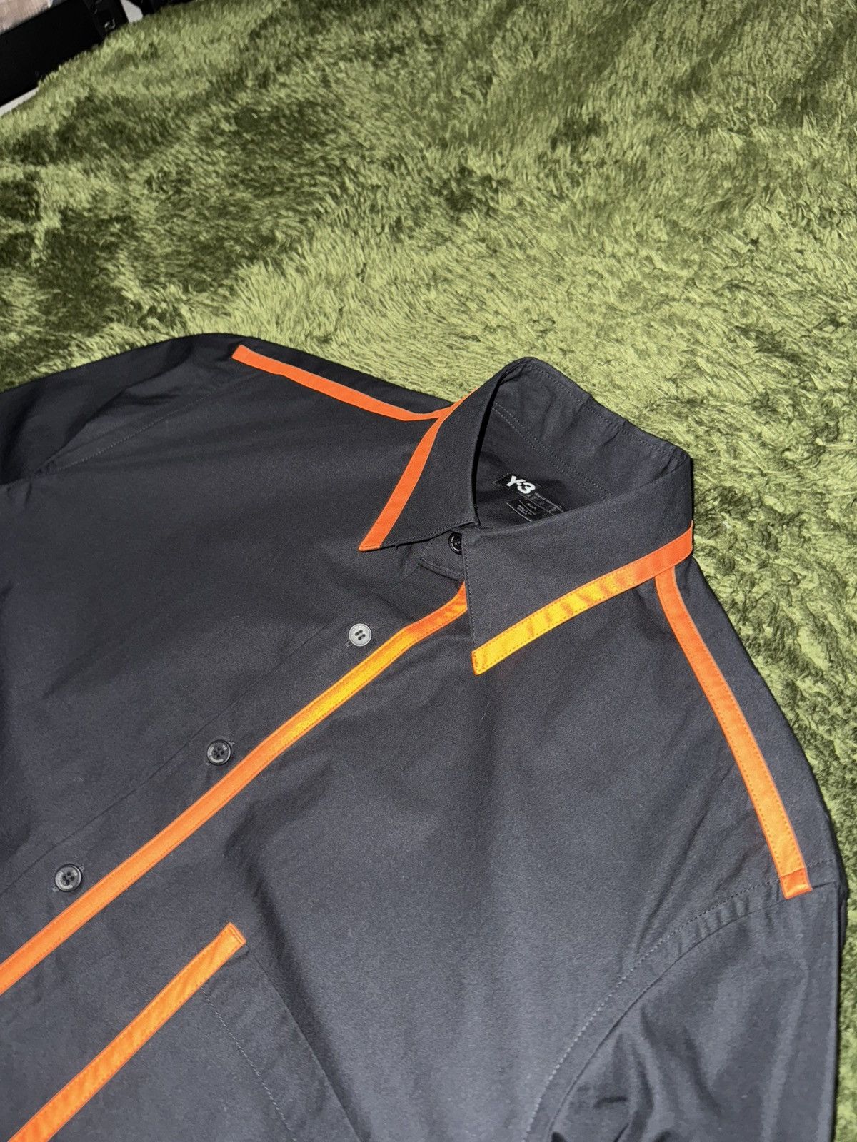 Y-3 [S] Y-3 Yohji Yamamoto 15SS Orange Line Cotton Shirt Size US S / EU 44-46 / 1 - 2 Thumbnail
