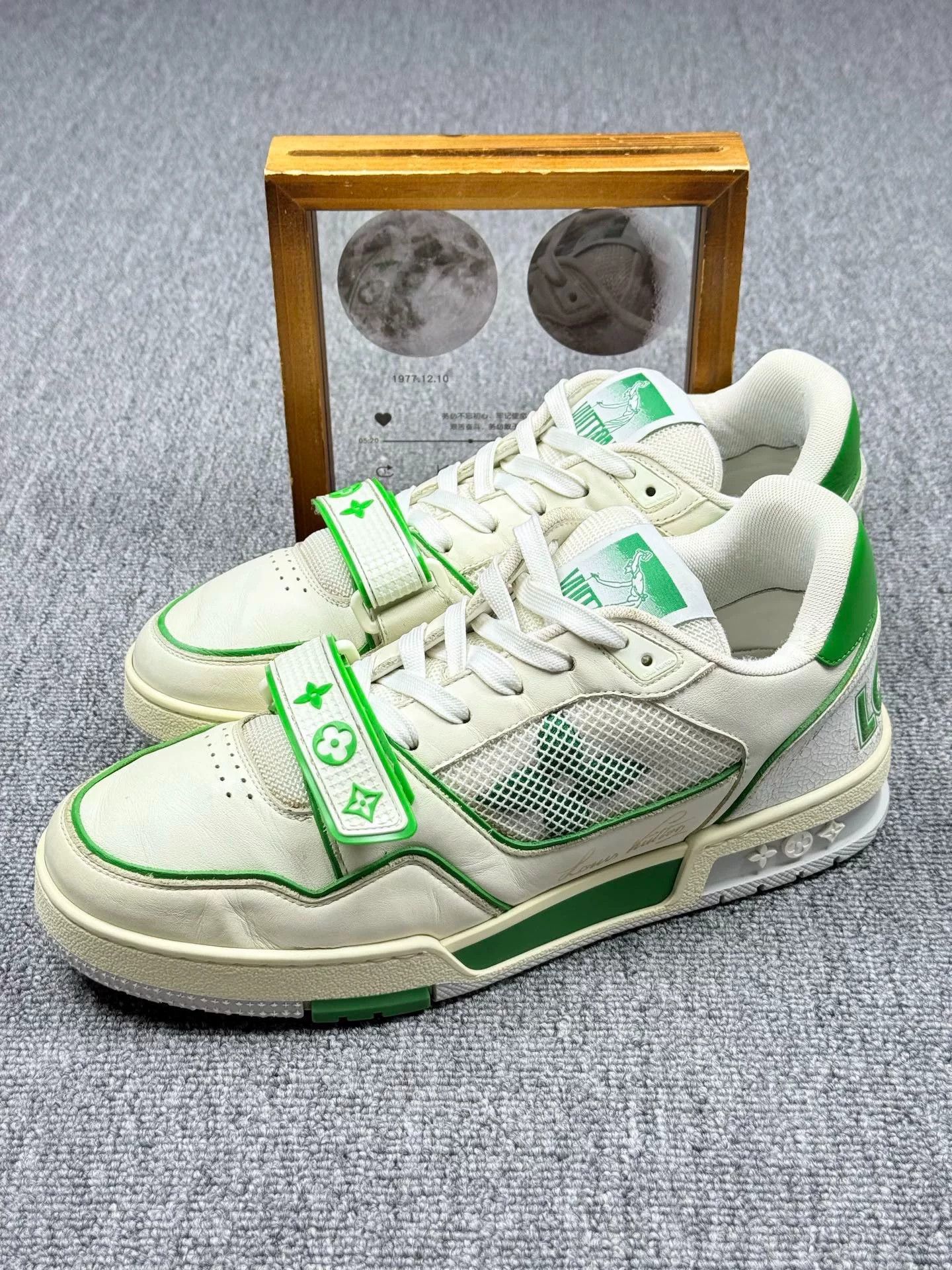 Louis Vuitton Louis Vuitton Training Green Lowtop Sneakers 8 Men Size US 8 / EU 41 - 1 Thumbnail