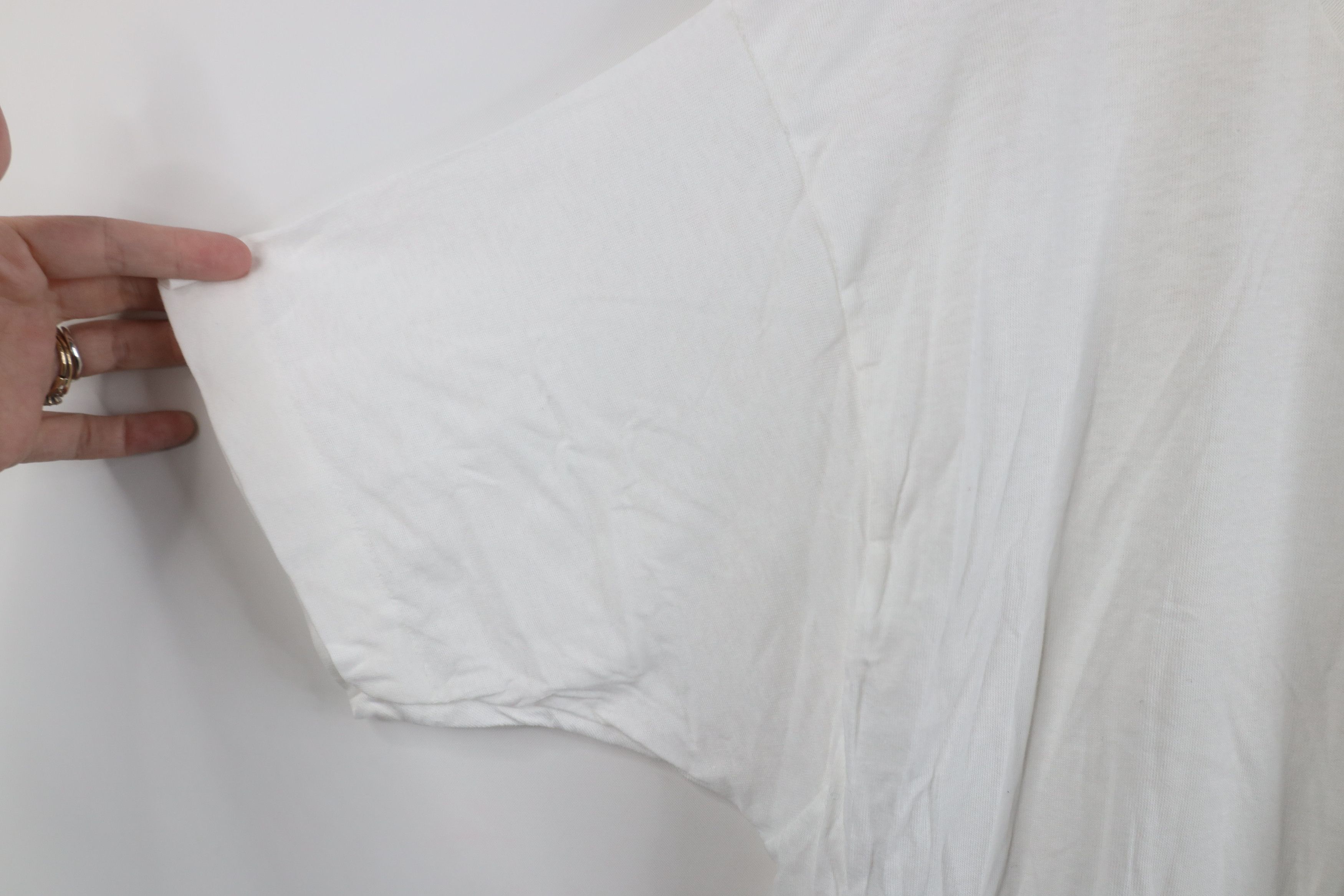 Vintage Vintage 90s Streetwear Cotton Short Sleeve T-Shirt White USA Size US XL / EU 56 / 4 - 4 Thumbnail