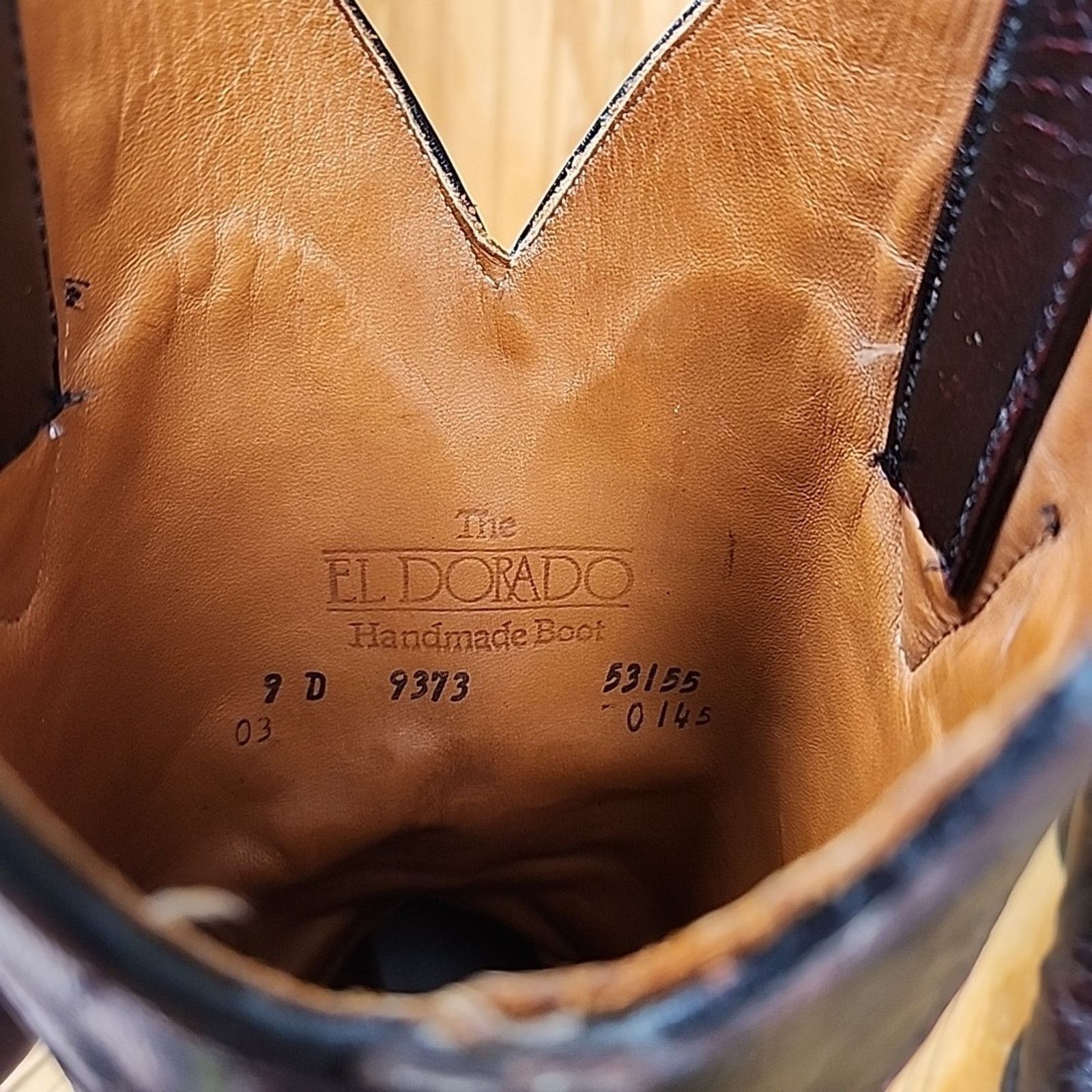 The Unbranded Brand Handmade Woven Leather El Dorado Western Cowboy Boots Men 9D Size US 9 / EU 42 - 12 Thumbnail