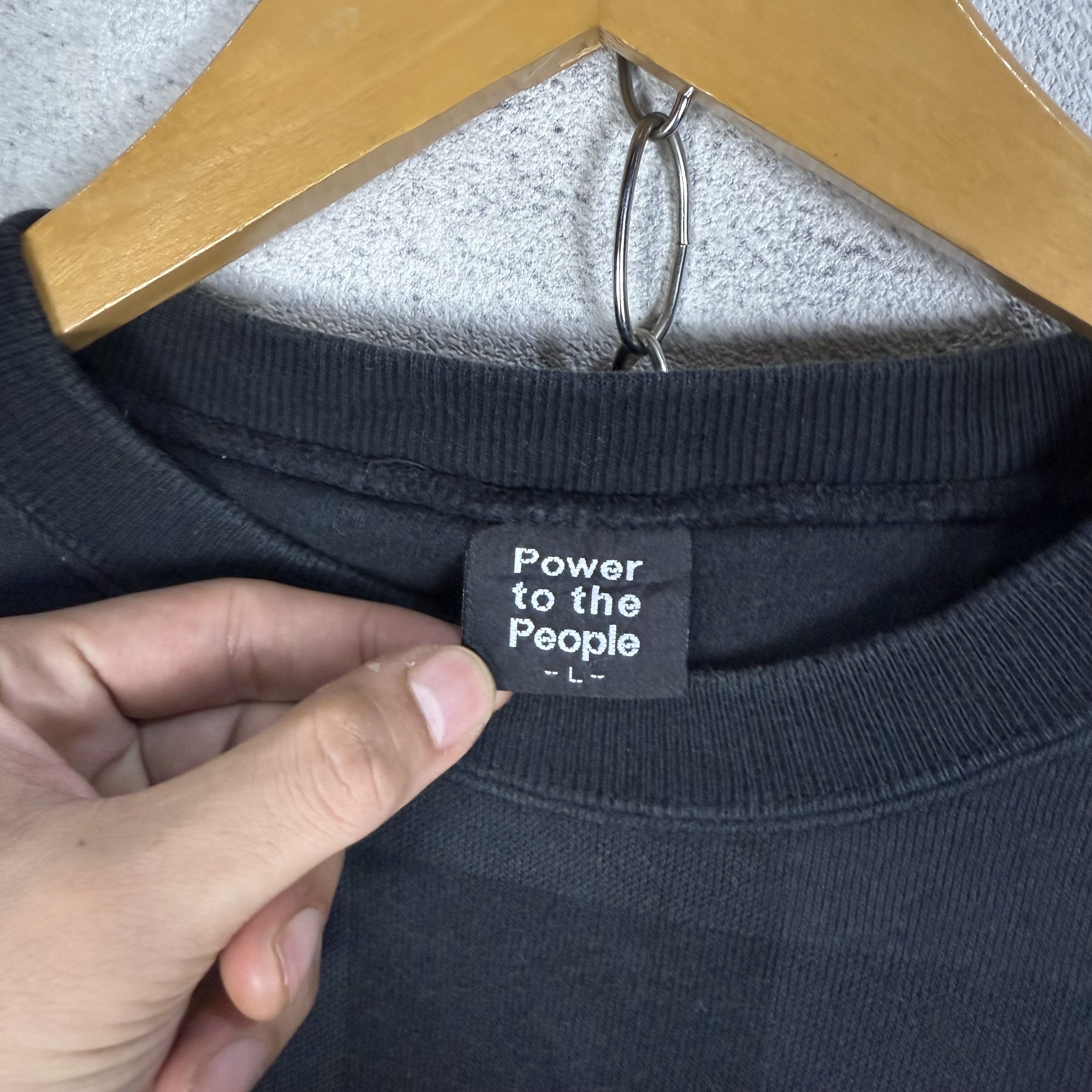 Japanese Brand Power To The People Checkered Plaid Sweatshirt Crewneck Size US L / EU 52-54 / 3 - 5 Thumbnail