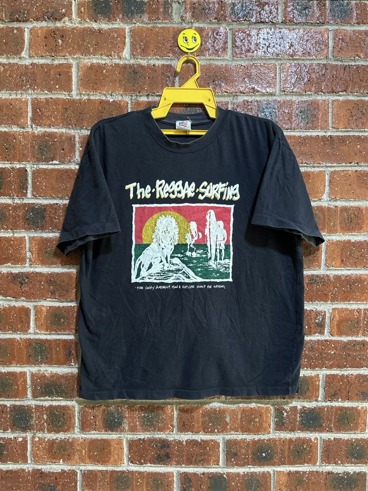 Bob Marley × Vintage Vintage The Reggae Surfing Sun Faded Tee Size US L / EU 52-54 / 3 - 1 Thumbnail