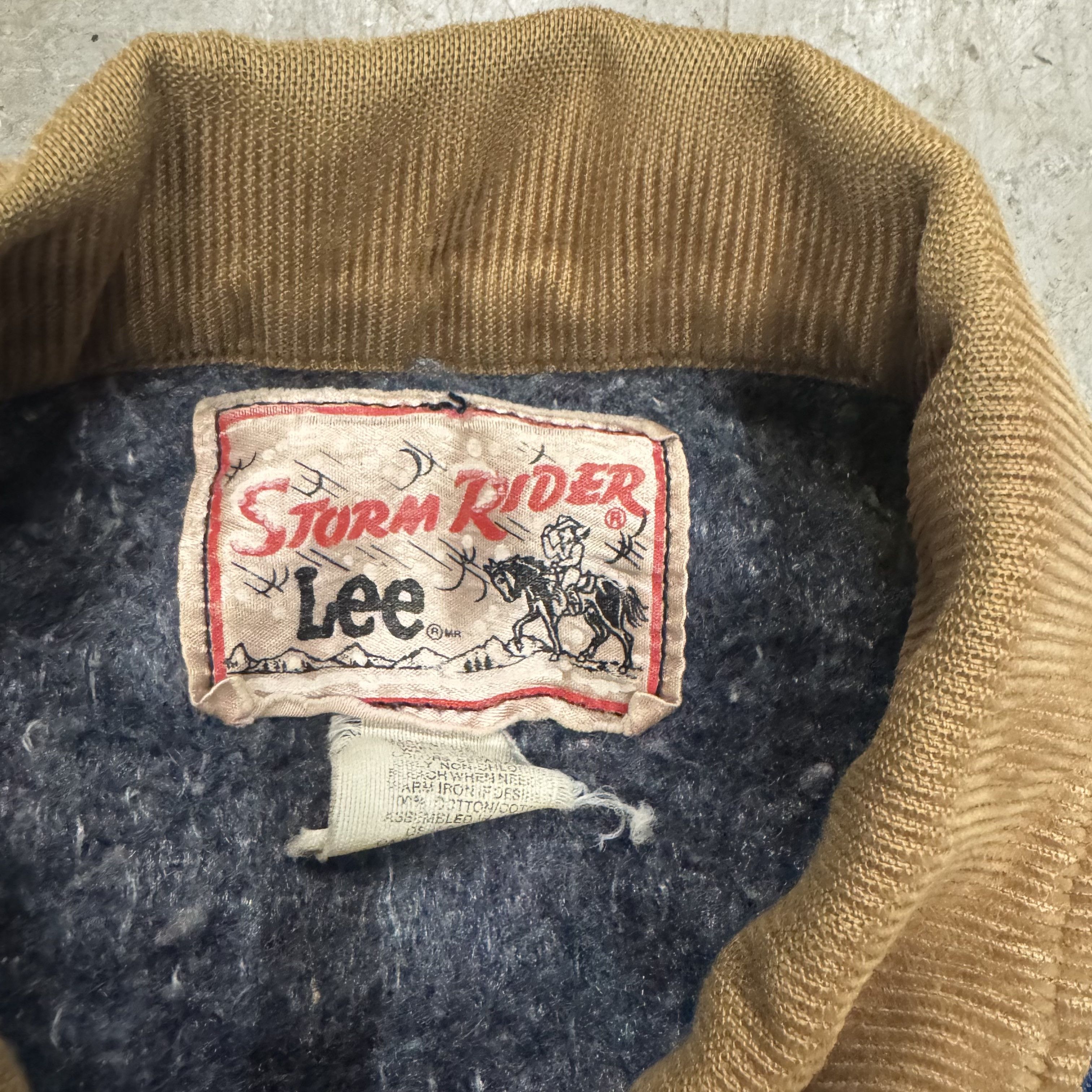 Lee × Vintage VTG Faded 70s Lee Storm Rider Blanket Lined Denim Jacket 40R Size US M / EU 48-50 / 2 - 4 Thumbnail
