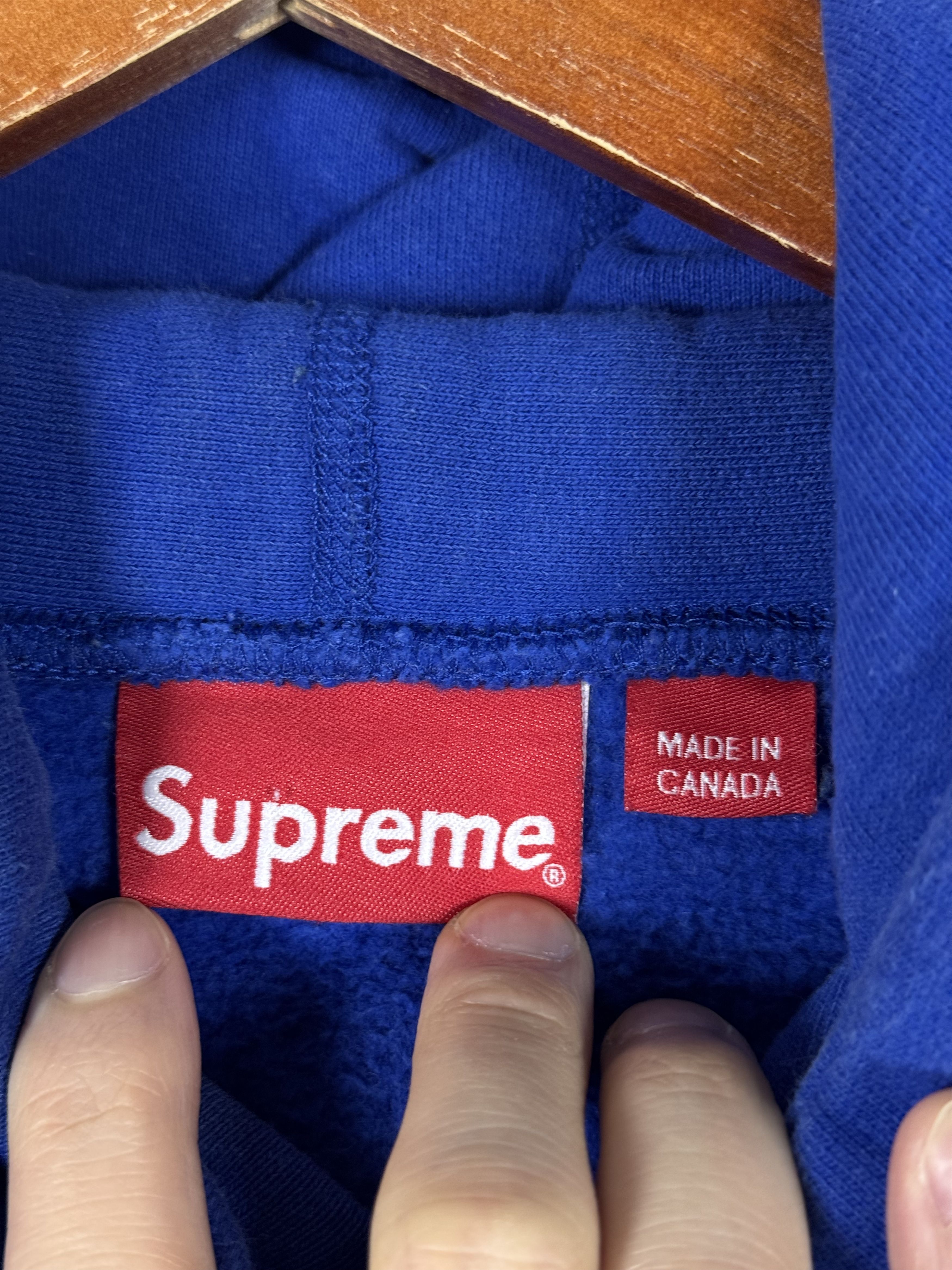 Supreme S Logo Hooded Sweatshirt Royal Blue Large Size US L / EU 52-54 / 3 - 7 Thumbnail