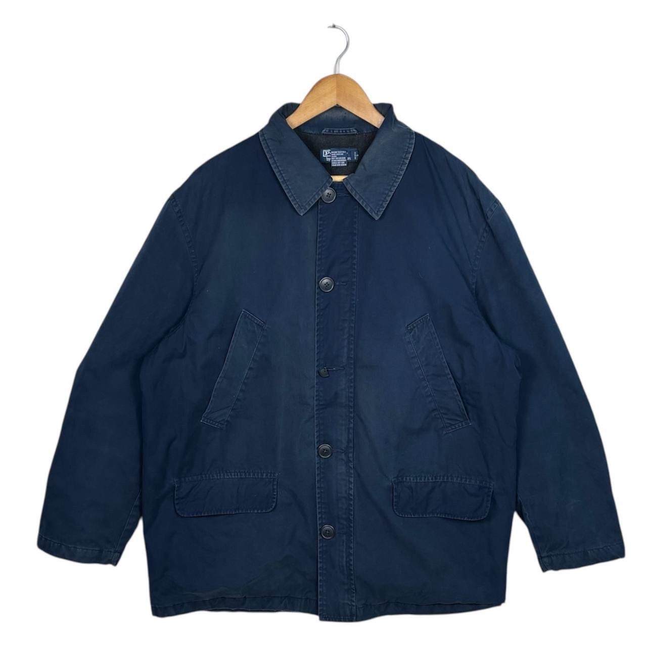 Polo Ralph Lauren Vintage Polo Ralph Lauren Barn Chore Jacket Navy Blue Size US L / EU 52-54 / 3 - 1 Thumbnail