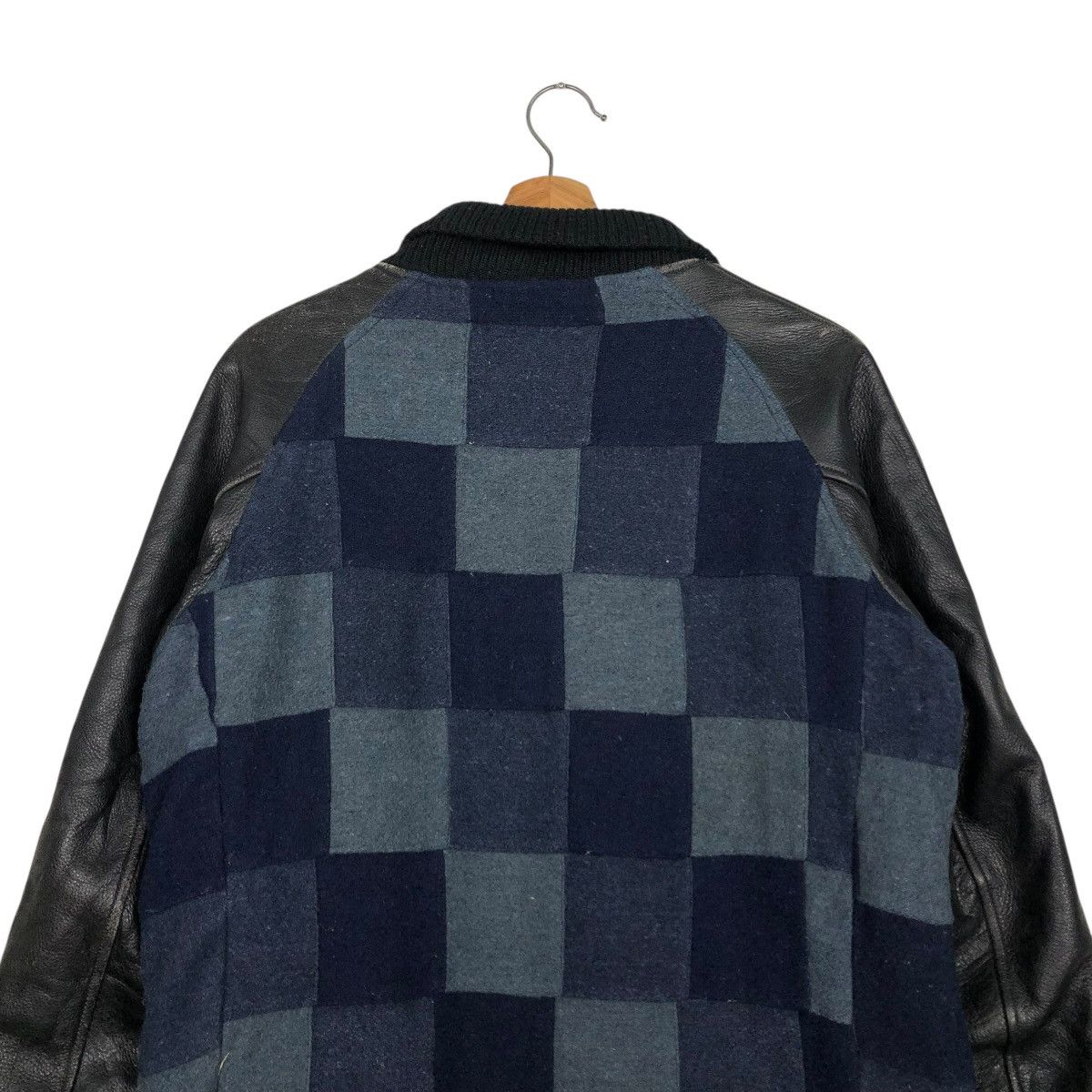 Vintage 🔥VINTAGE CAFE RACER LEATHER JACKET TK JAPAN TARTAN DESIGN Size US M / EU 48-50 / 2 - 11 Thumbnail