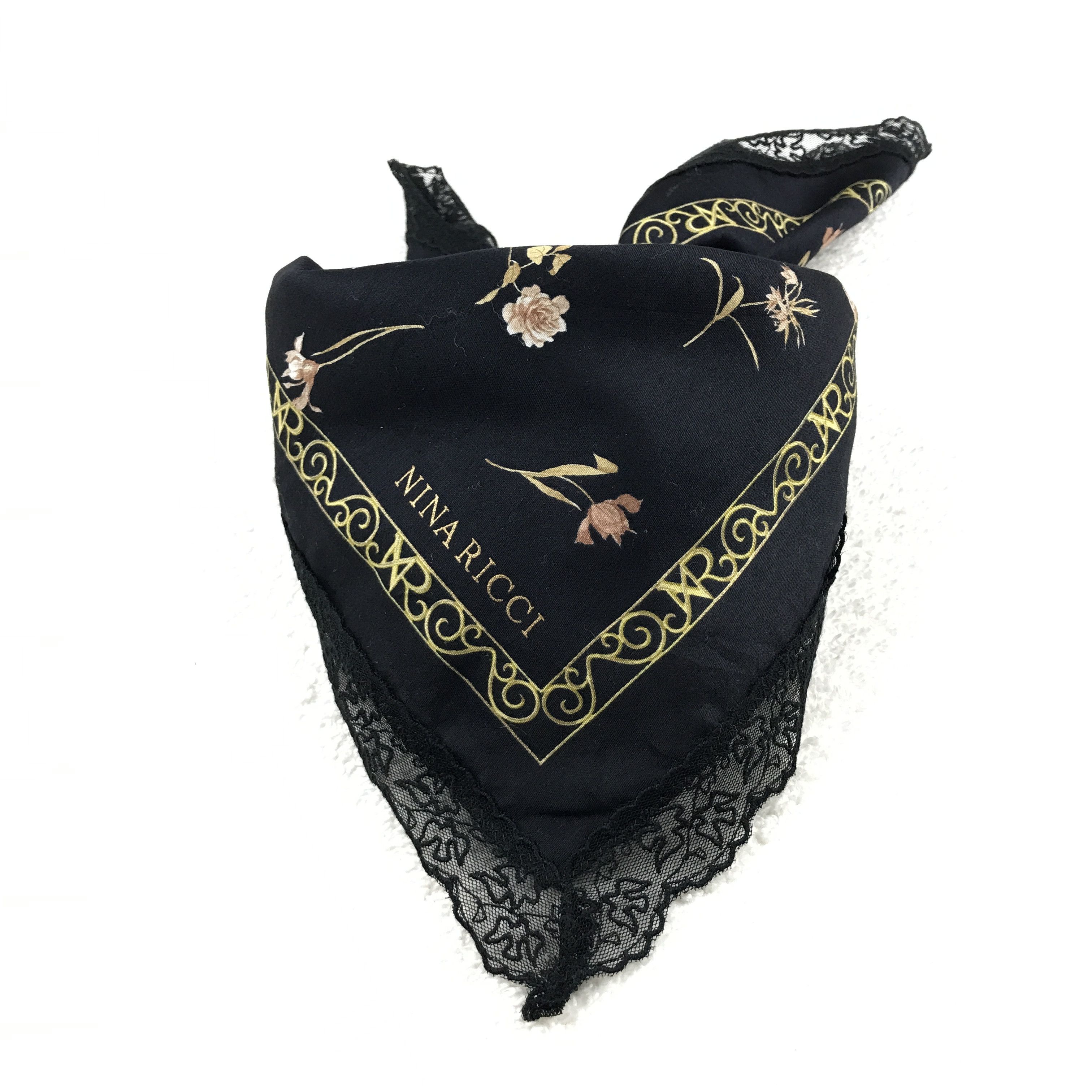 Designer × Japanese Brand × Vintage Vintage Nina Ricci Bandana Neckerchief Handkerchief Size ONE SIZE - 4 Thumbnail