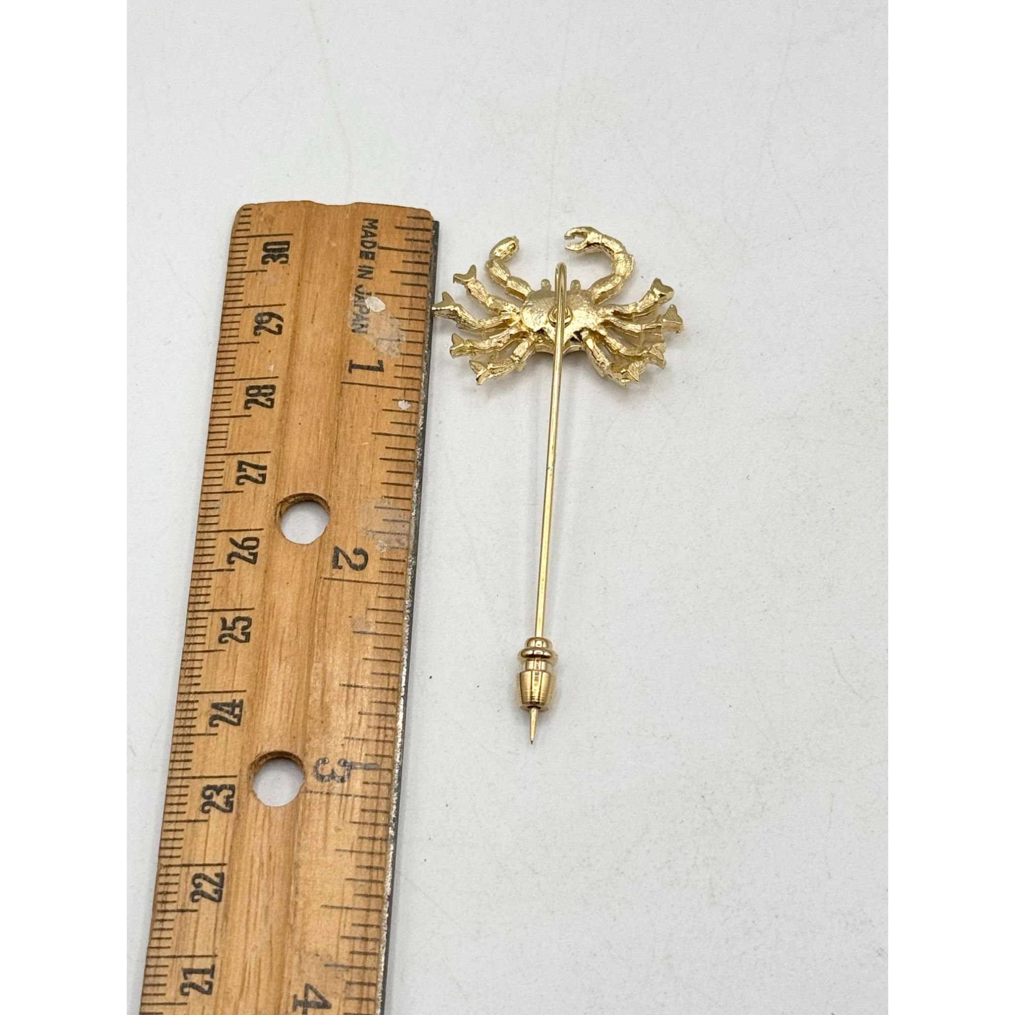 Vintage Vintage Crab Gold Stick Pin Size ONE SIZE - 4 Thumbnail