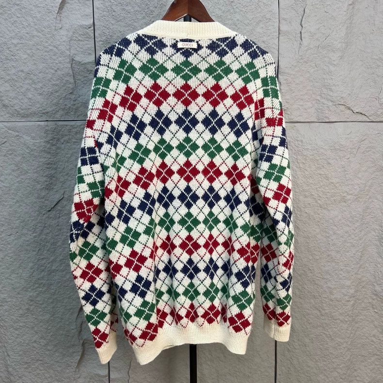 Gucci Gucci Multicolored alpaca cardigan sweater 2501-Nextarrow Size US L / EU 52-54 / 3 - 2 Thumbnail