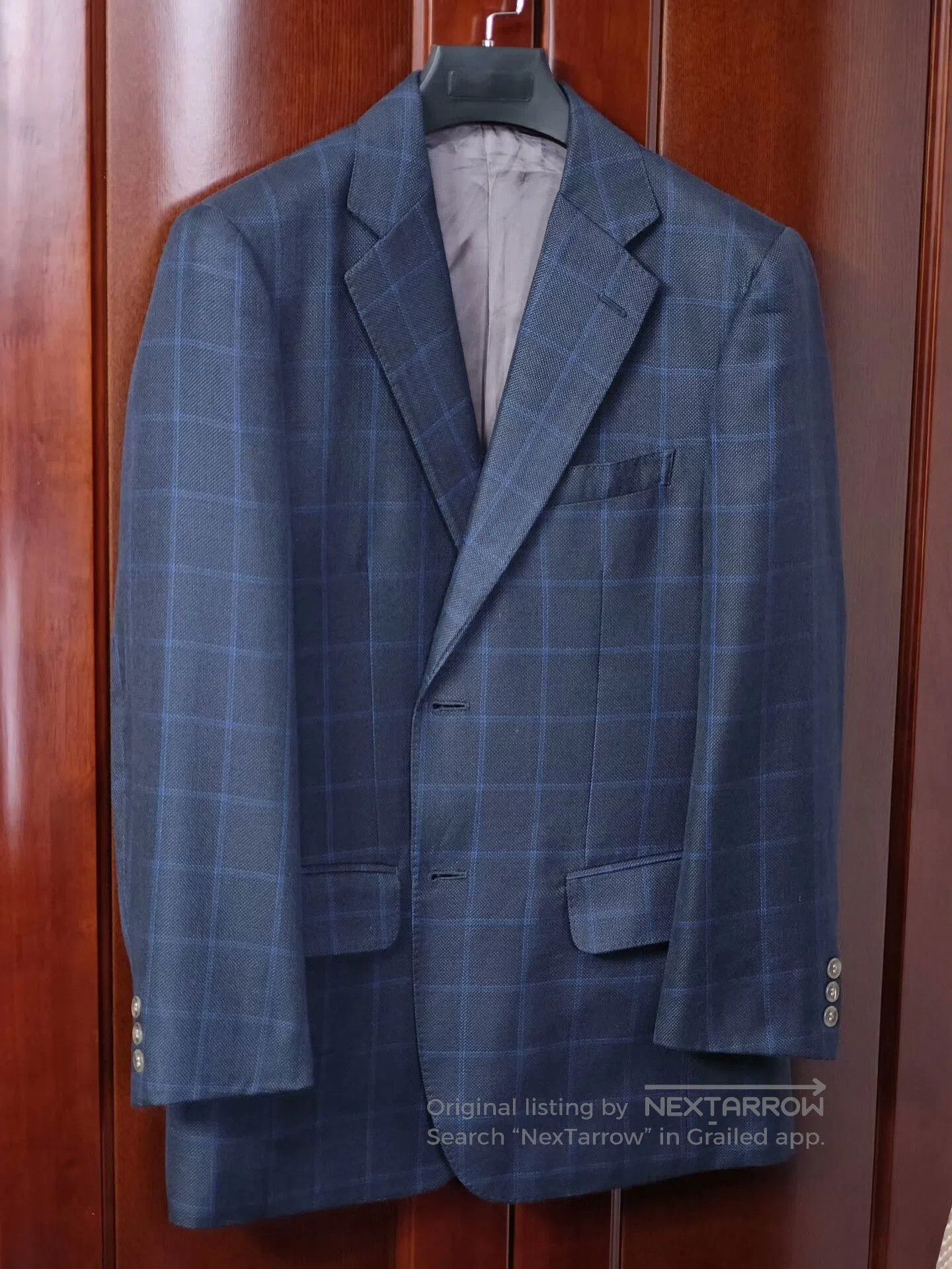 Japanese Brand Custom Italian Silk Wool Blend Suit. Size US M / EU 48-50 / 2 - 1 Thumbnail