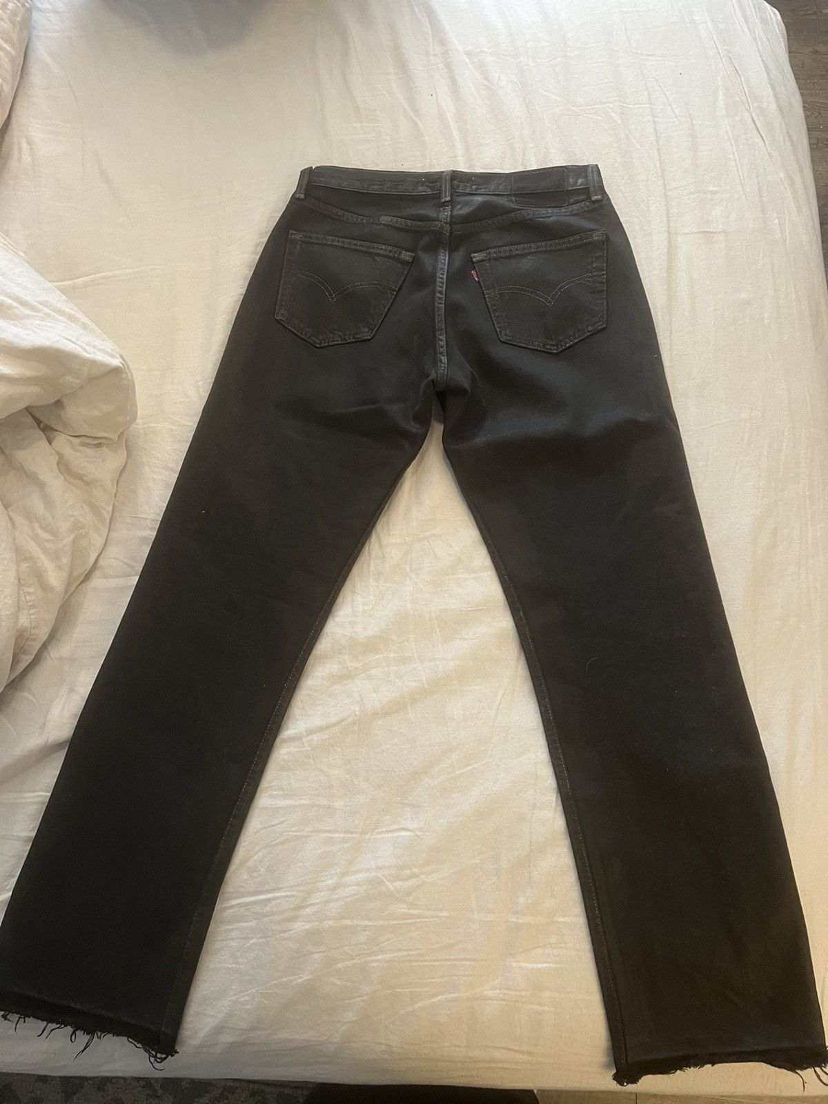 No Maintenance No Maintenance Black Waxed Denim Size US 31 - 2 Thumbnail