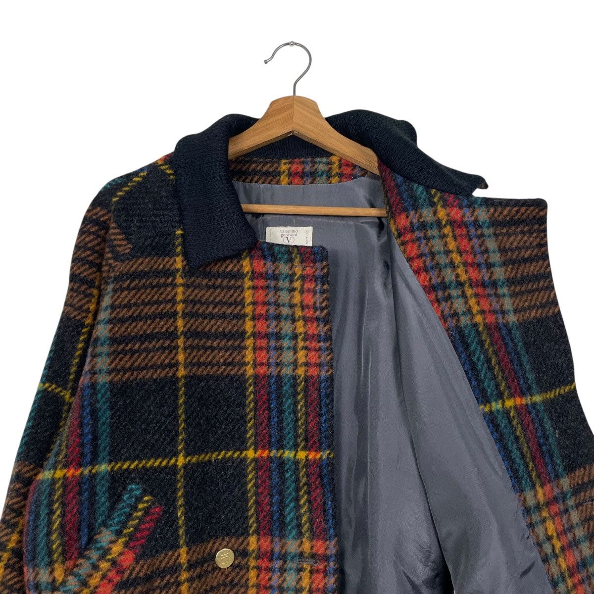 Valentino Vintage Valentino Garavani Tartan Wool Jacket Size XS / US 0-2 / IT 36-38 - 10 Thumbnail