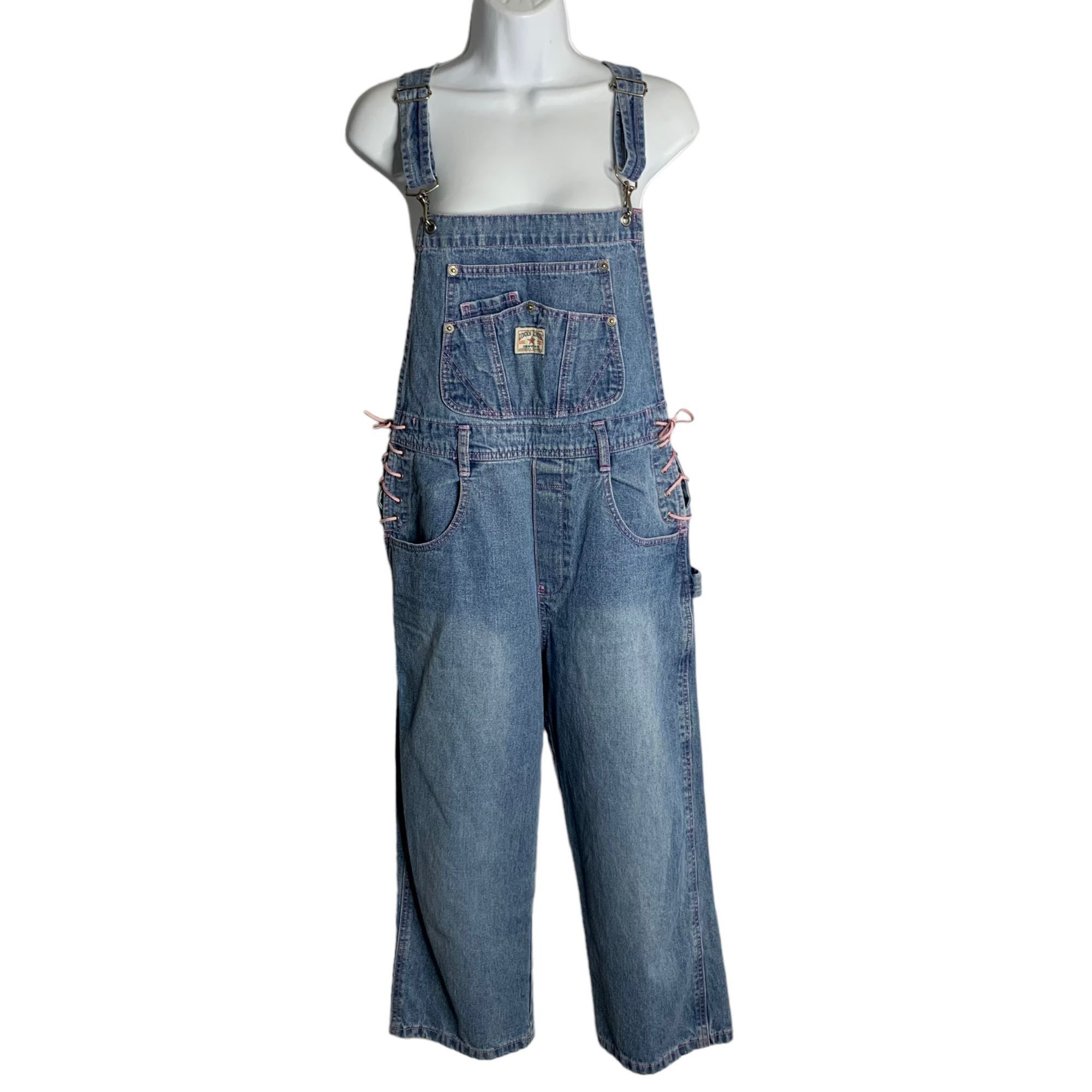 Lavender Multi Vintage Brushed Checker Overalls