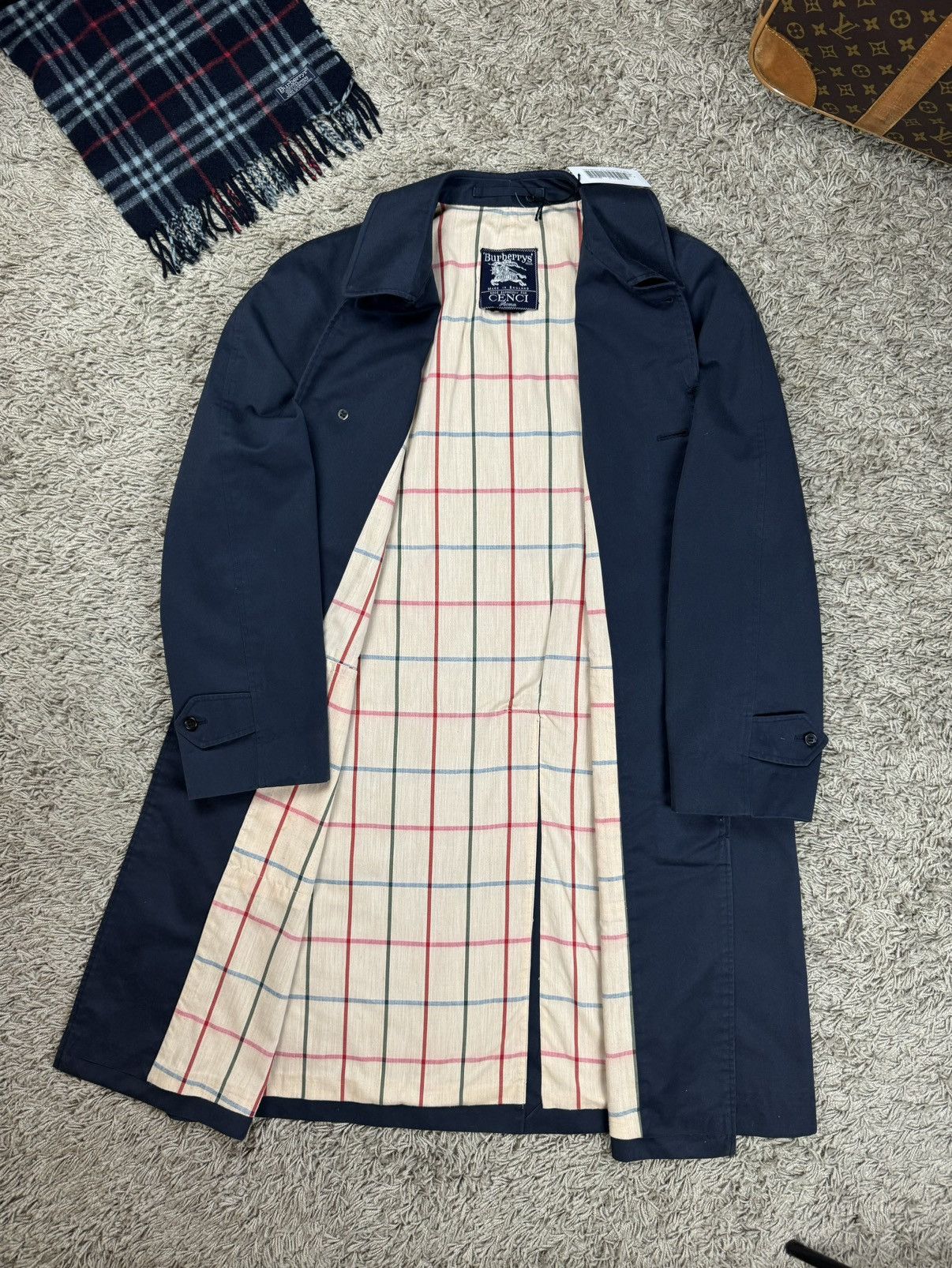 Burberry × Vintage Vintage trench coat Burberry original luxury streetwear item Size L / US 10 / IT 46 - 2 Thumbnail