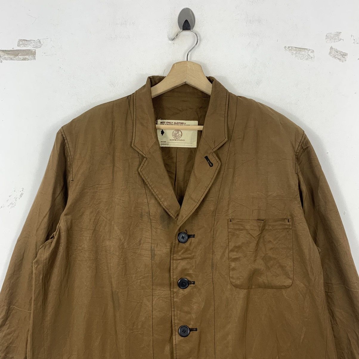 45rpm Vintage 45 RPM STUDIO Japanese Brand Light Jacket Coat Size US XL / EU 56 / 4 - 3 Thumbnail