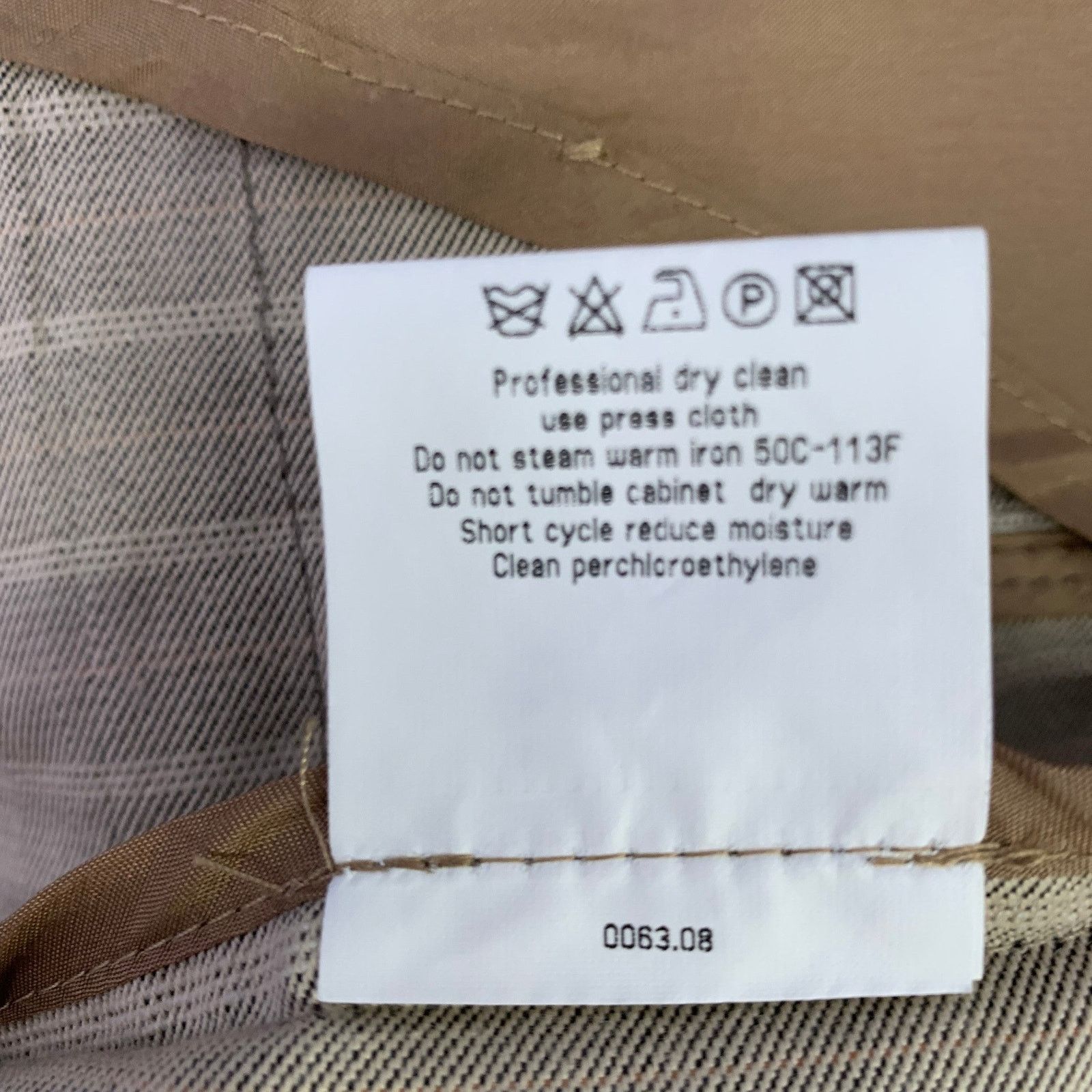 Other VESTIMENTA Taupe White Stripe Cotton Notch Lapel Sport Coat Size 42R - 13 Thumbnail