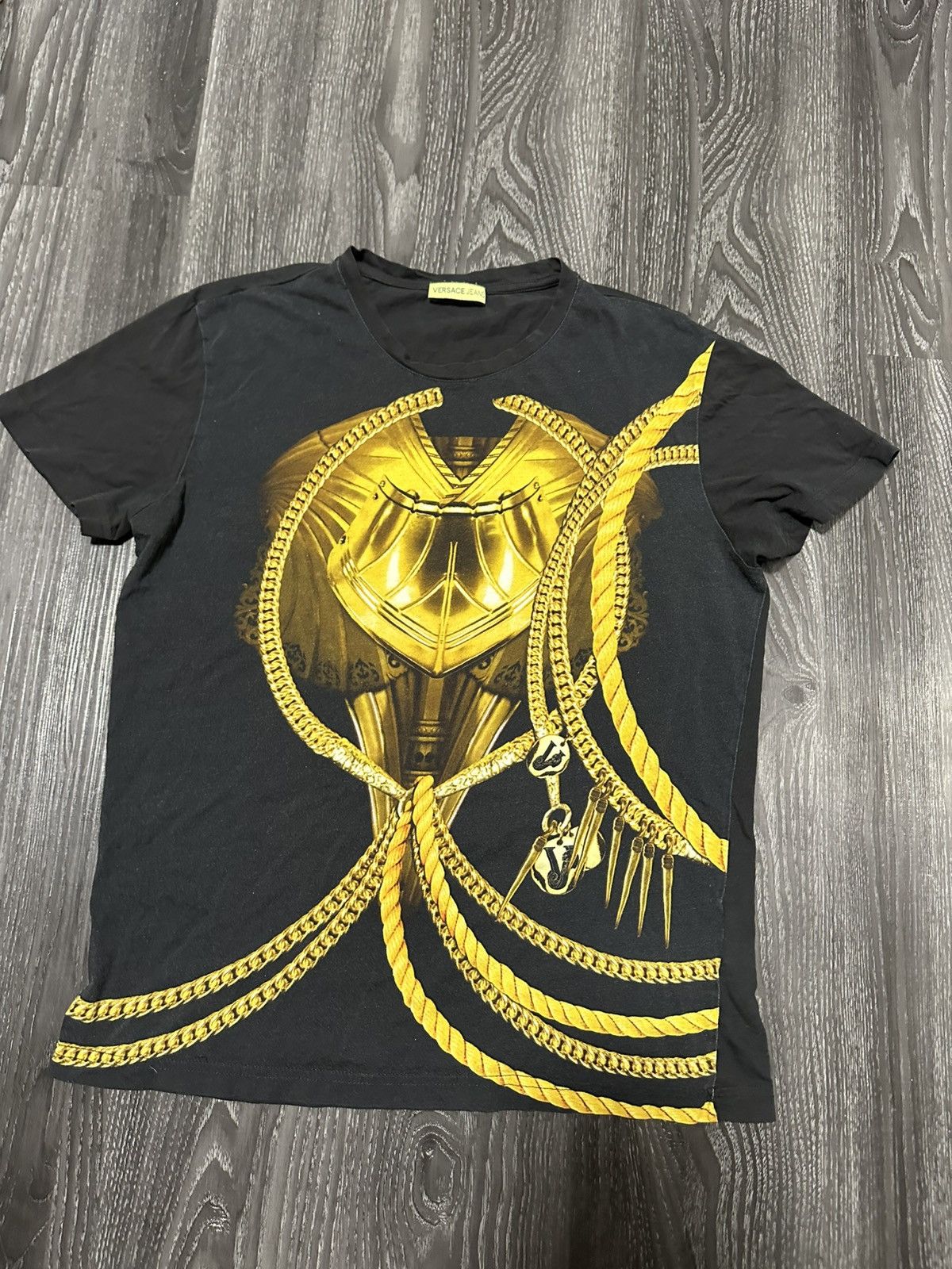 Versace Jeans Couture Versace x Versace Jeans couture Versace Jeans Big Logo Gold Size US M / EU 48-50 / 2 - 1 Thumbnail