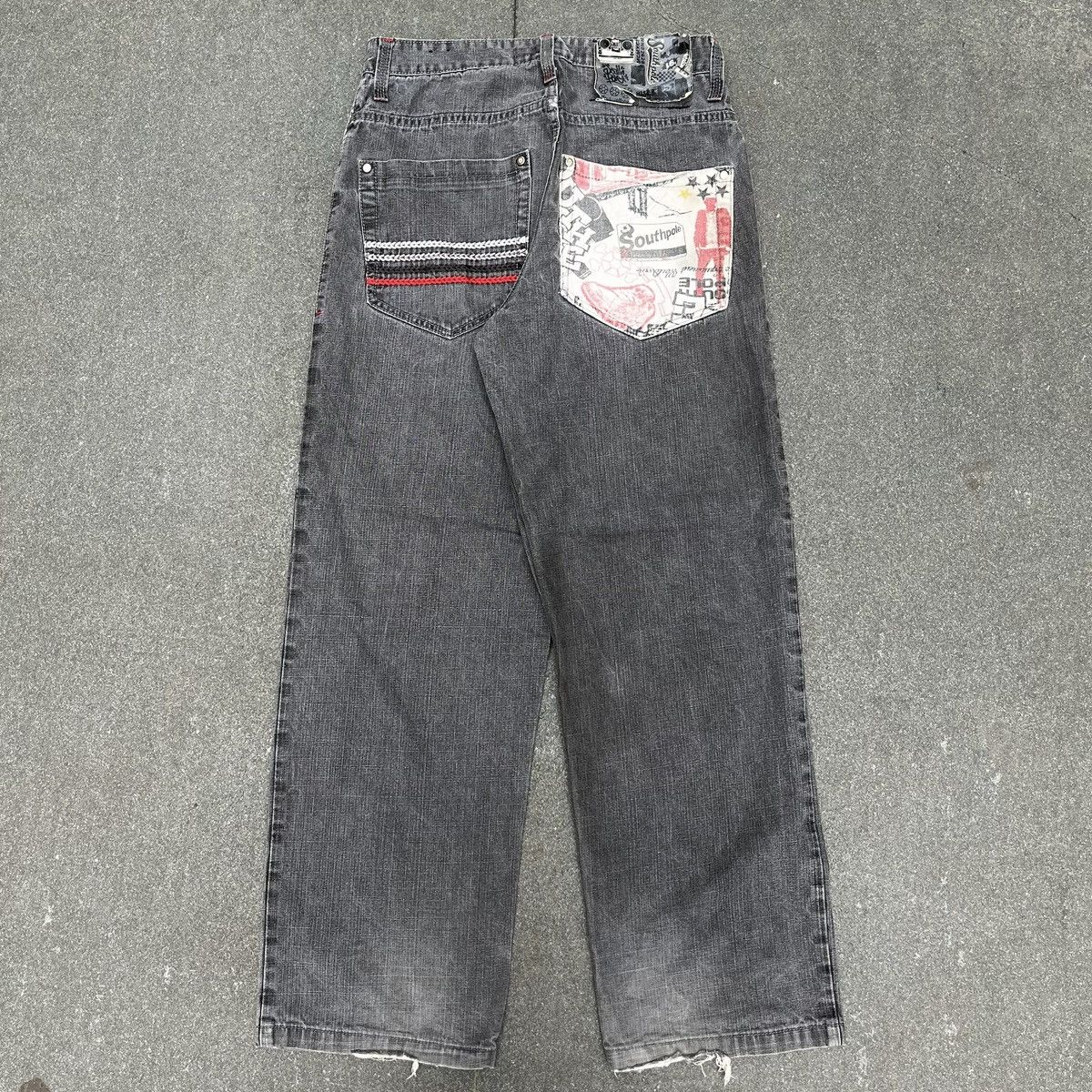 Southpole × Vintage Crazy Vintage South Pole Embroidered Denim Jeans Size US 32 / EU 48 - 1 Thumbnail