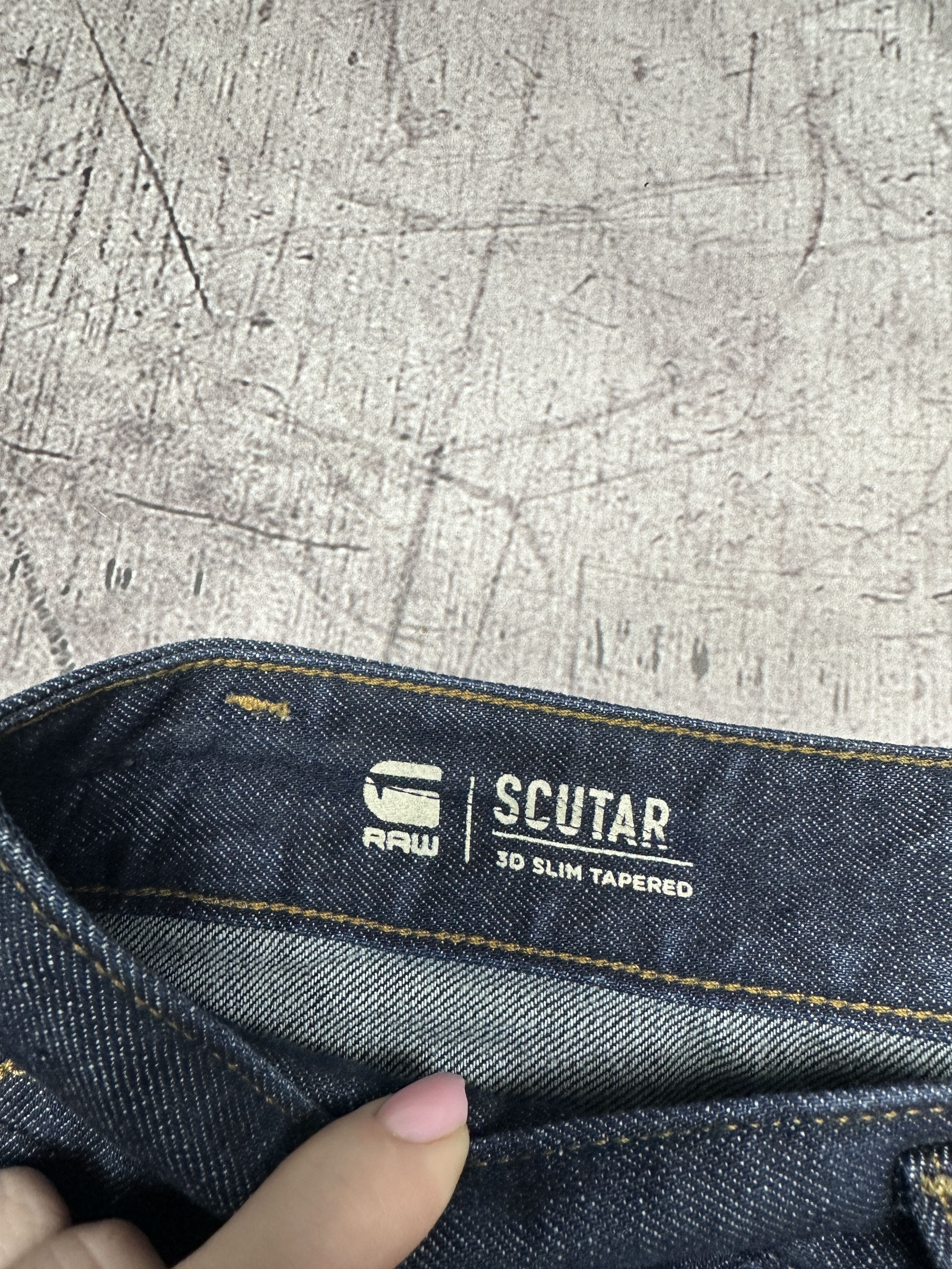 G-Star G Star Raw Scutar 3D Slim Tapered Mens Denim Pants Jeans Size US 36 / EU 52 - 3 Thumbnail