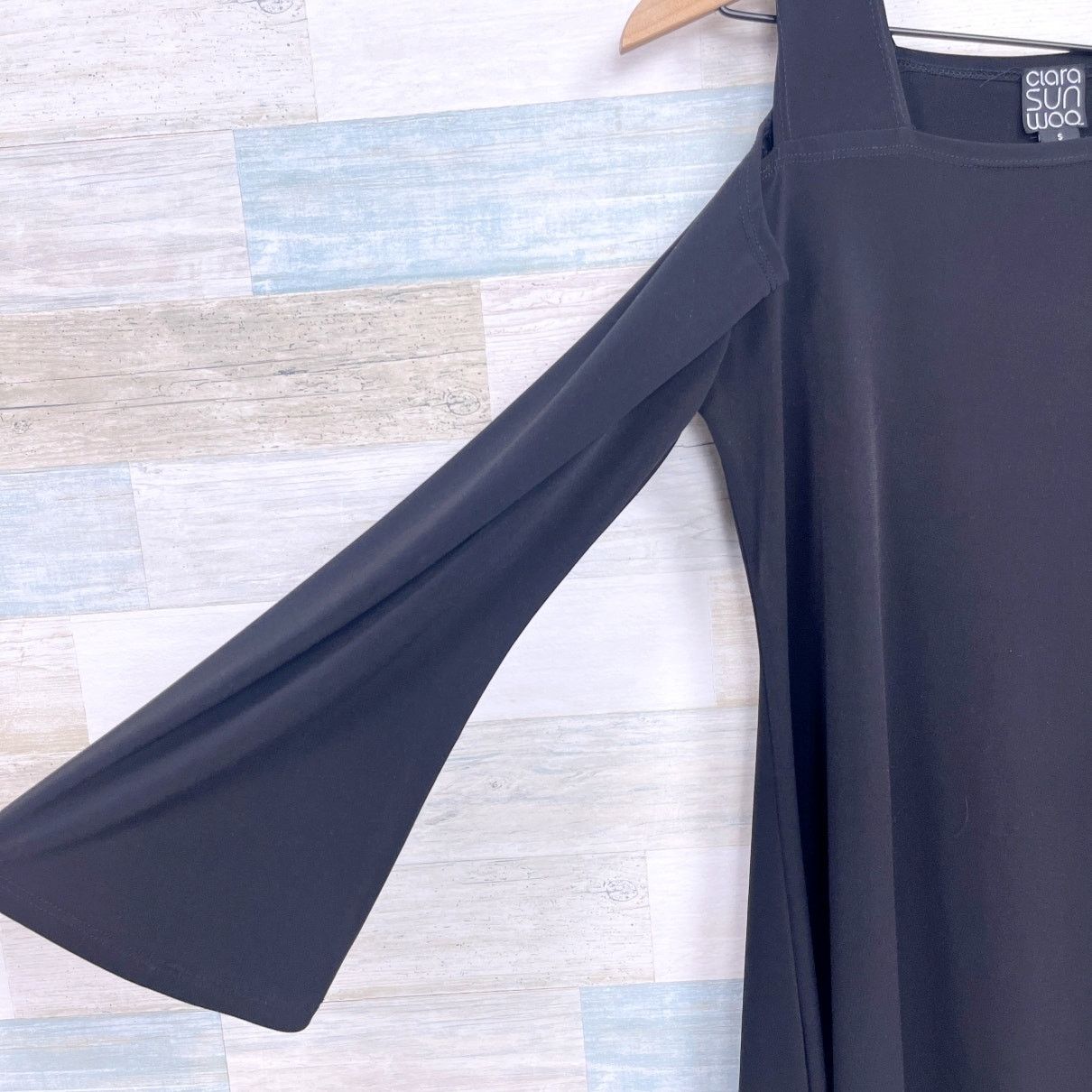 Other Clara Sun Woo Asymmetric Cold Shoulder Blouse Black S Size S / US 4 / IT 40 - 3 Thumbnail