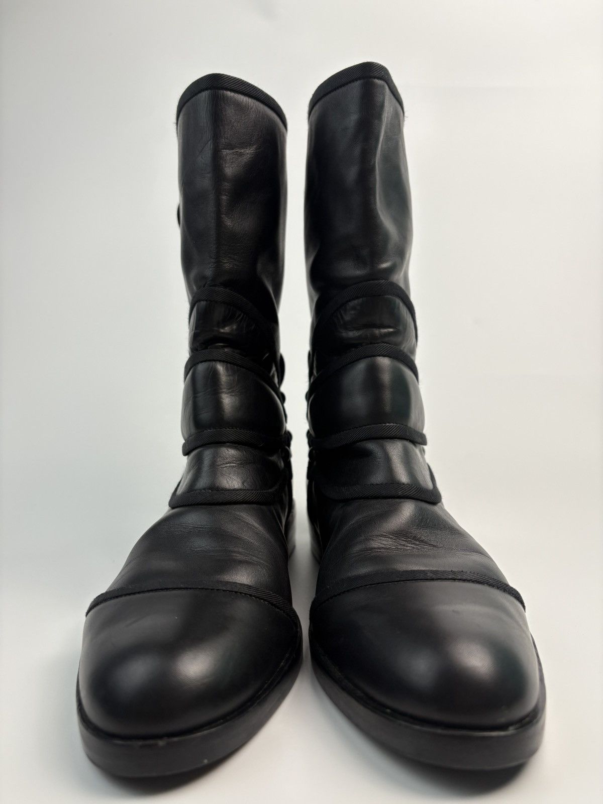 Dolce & Gabbana Dolce & Gabbana Leather Riding Boots Size US 8.5 / IT 38.5 - 2 Thumbnail