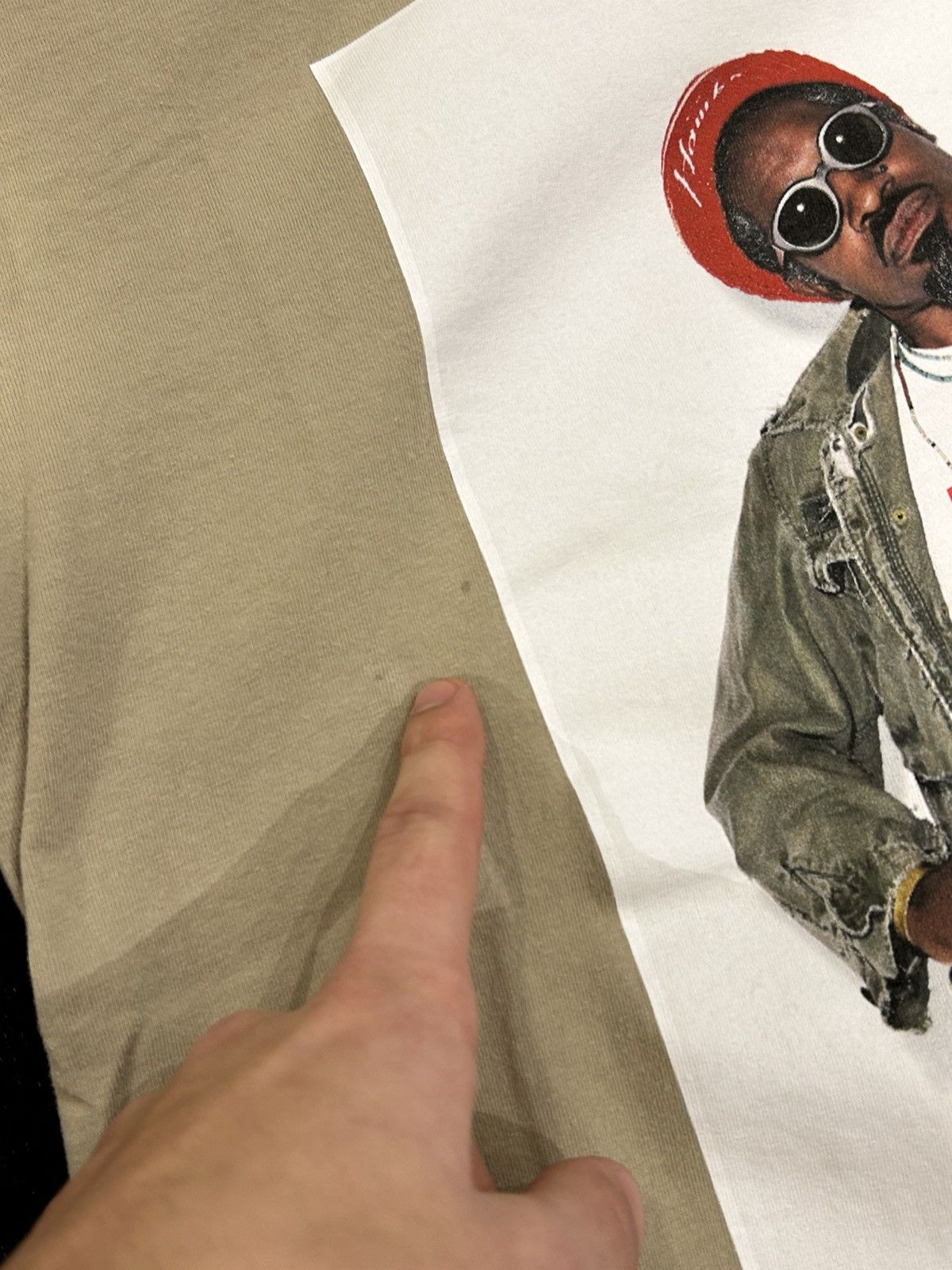 Supreme Supreme Andre 3000 Tee - Stone Size US M / EU 48-50 / 2 - 3 Thumbnail