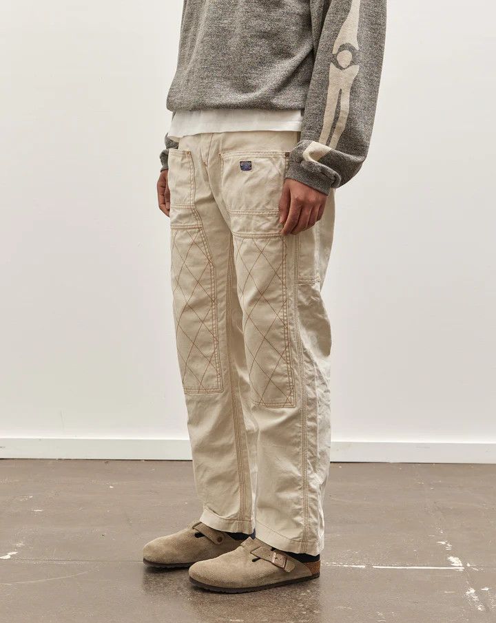 Kapital Light Canvas Lumber Pants (Ecru) Size US 30 / EU 46 - 3 Thumbnail