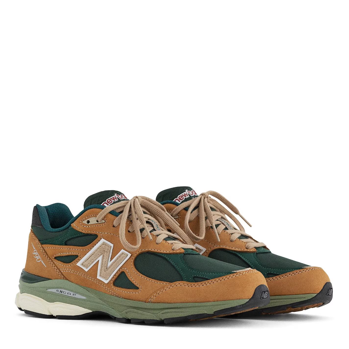 New Balance o1g2r1mq0426 990s Trainers in Tan/Green Size US 5.5 / EU 38 - 5 Thumbnail