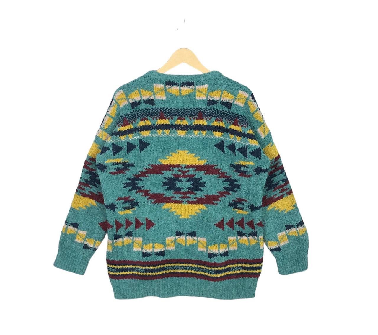 Native × Vintage Vintage Titicaca Navajo Aztec Native Wool Knitwear Size US L / EU 52-54 / 3 - 2 Thumbnail