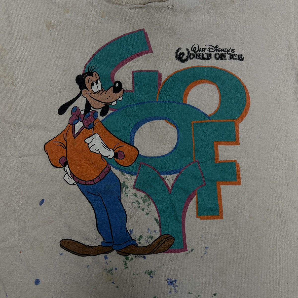 Vintage Vintage 90s Disney “Goofy – World on Ice” T-Shirt Size US L / EU 52-54 / 3 - 2 Thumbnail