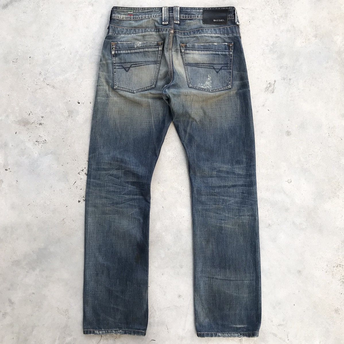 Diesel 2000's Diesel Industry - Timmen Distress Washed Jeans Size US 32 / EU 48 - 2 Thumbnail