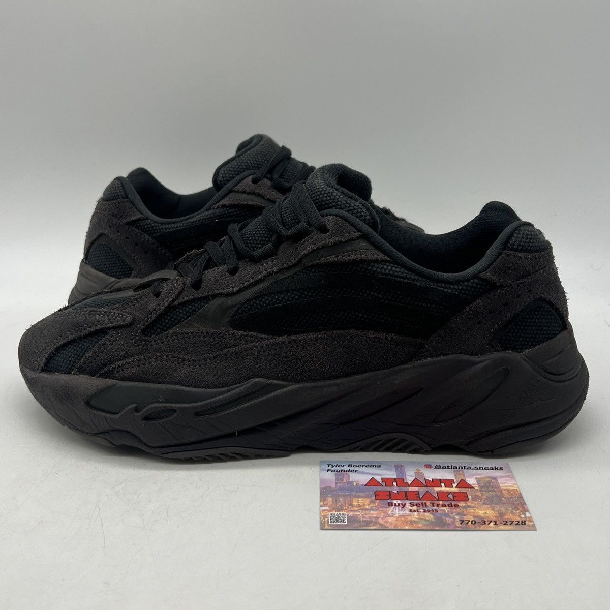 image of Adidas Yeezy Boost 700 Vanta Shoes in Black, Men's (Size 9)
