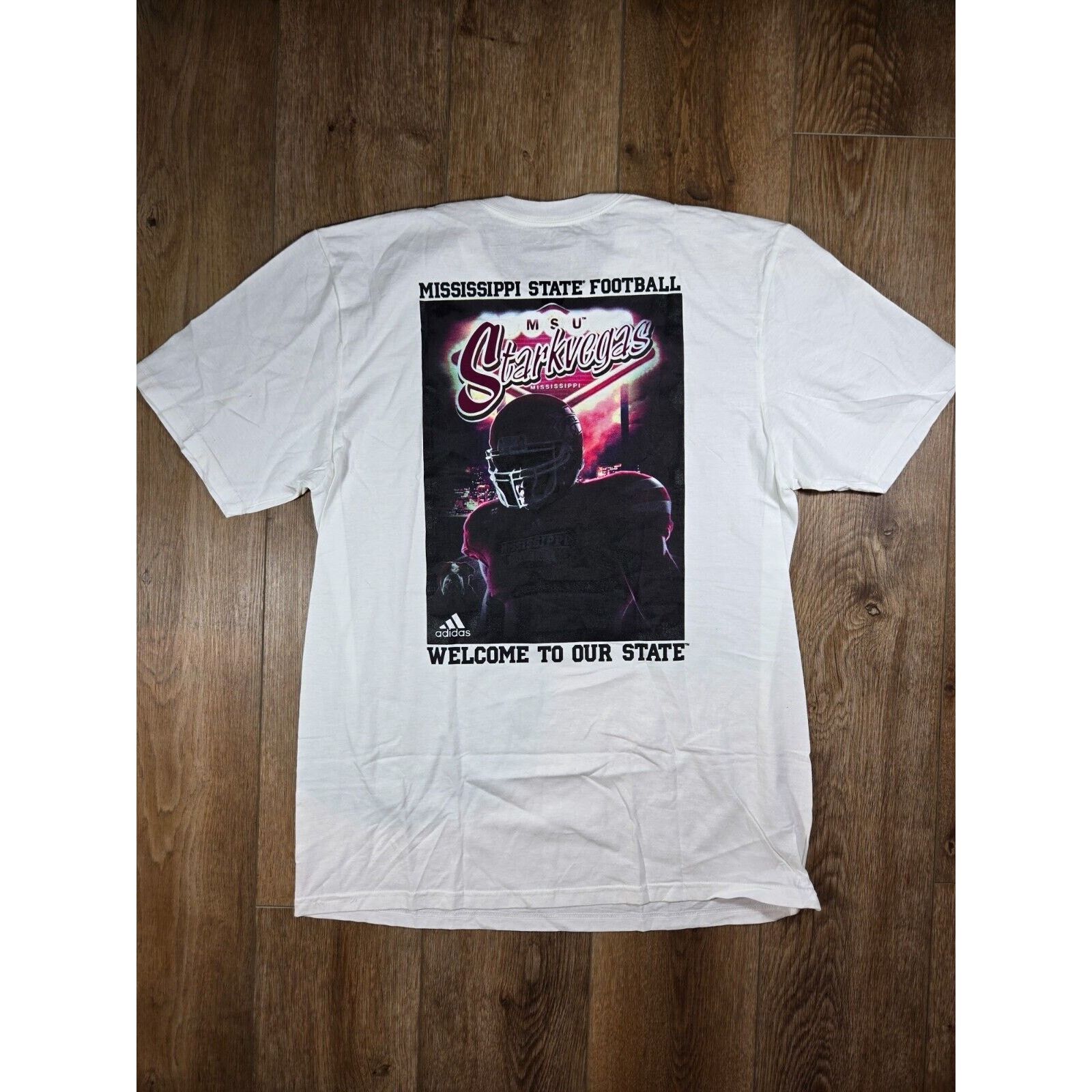 Adidas Mississippi State Adidas StarkVegas NCAA Tee Men’s L Maroon Size US L / EU 52-54 / 3 - 9 Thumbnail