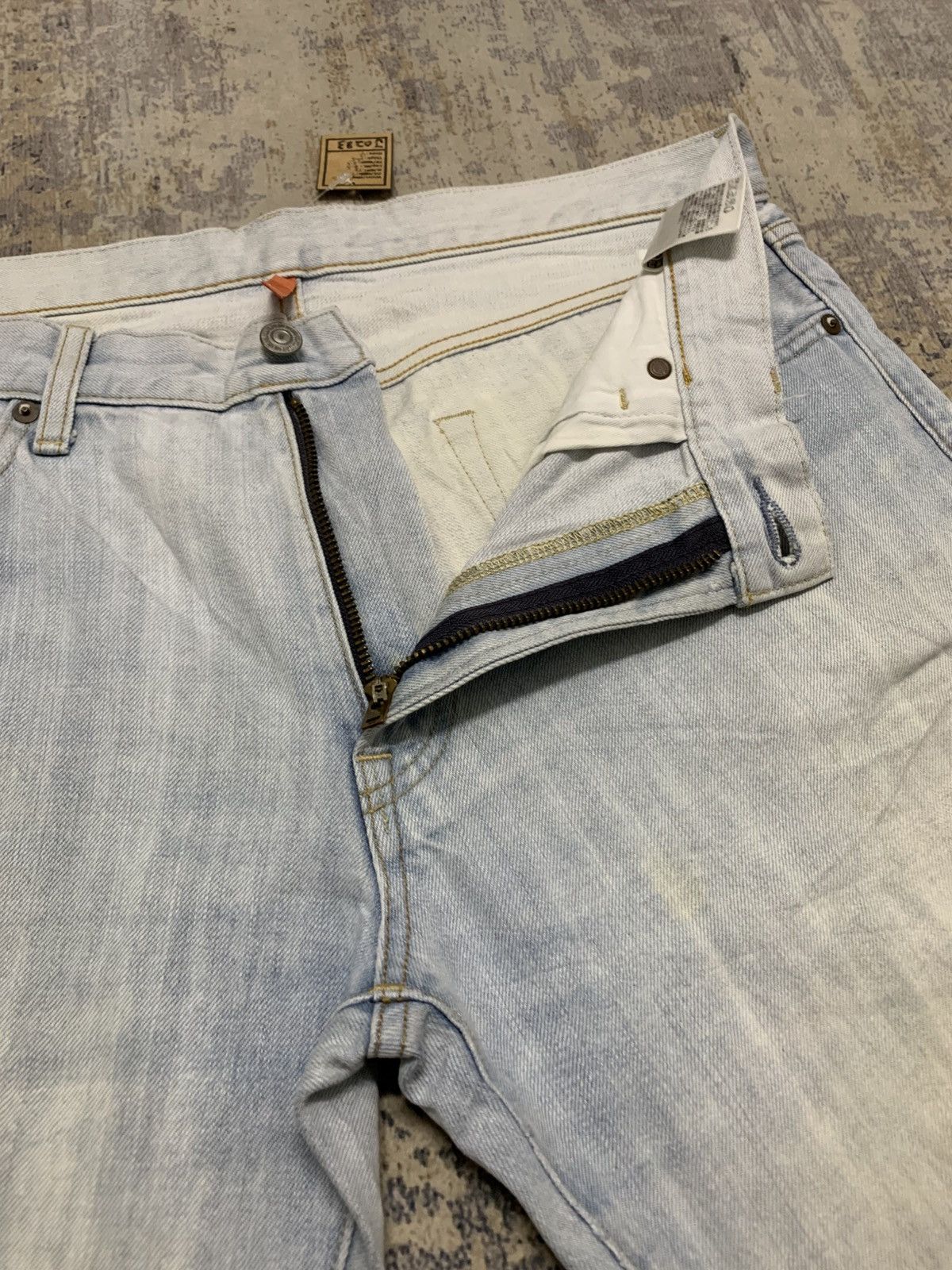 Undercover × Uniqlo Uniqlo Jeans UJ Regular Fit Straight Ash Blue Jeans W36x37 Size US 36 / EU 52 - 3 Thumbnail