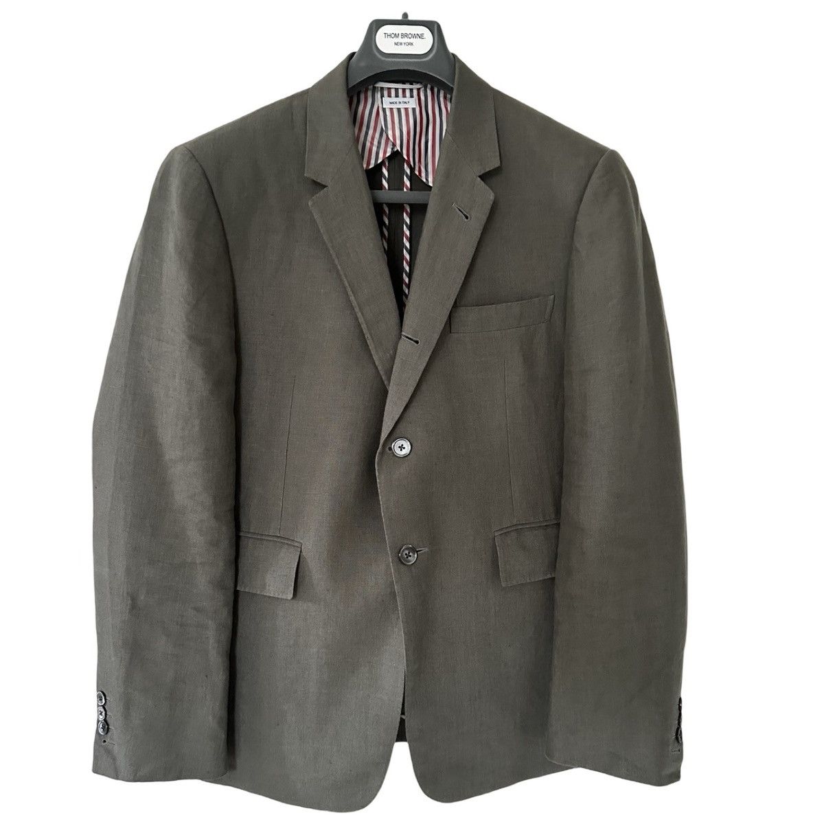 Thom Browne SS 2017 Linen Blazer in size 3 Size 52R - 1 Thumbnail