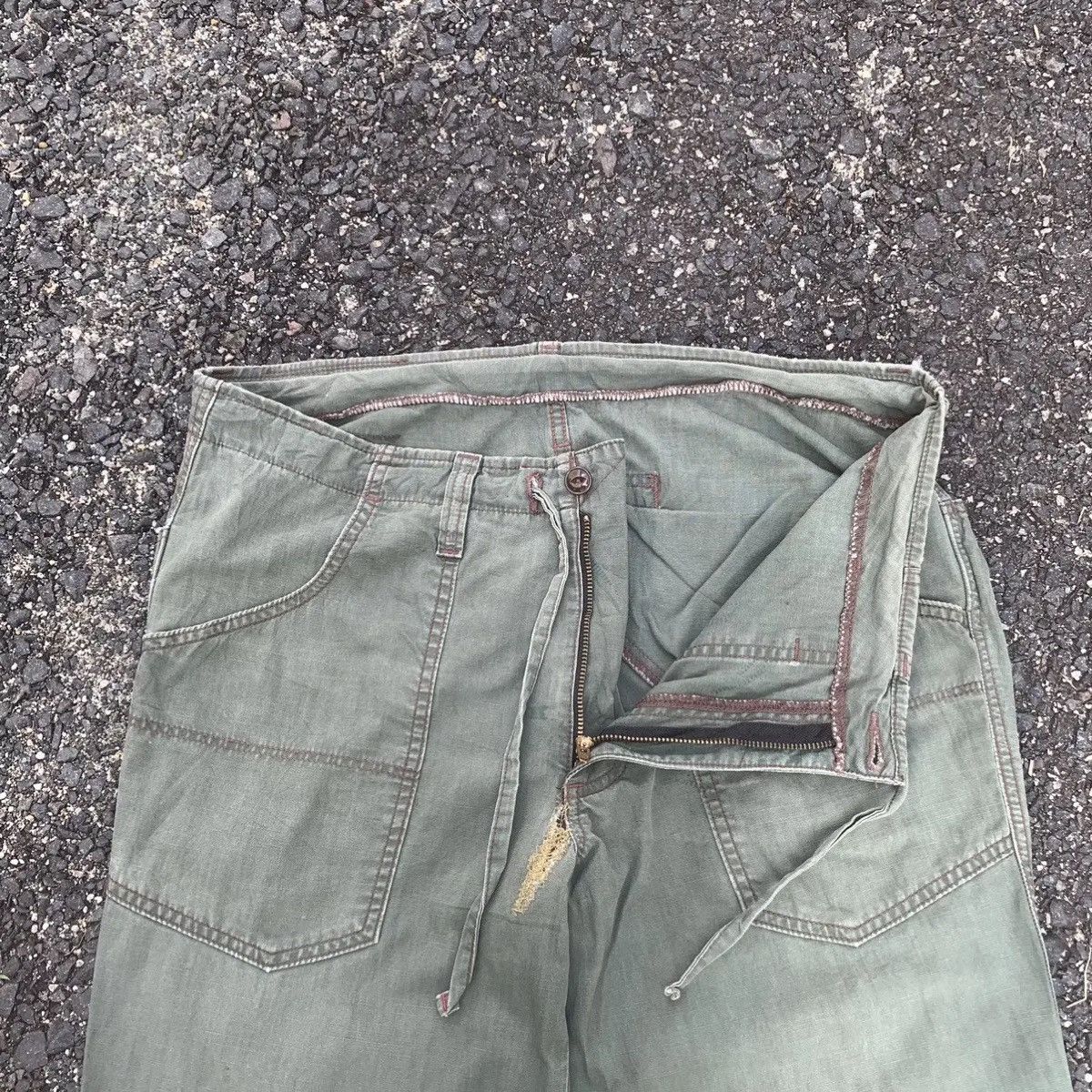 Japanese Brand FADED TROUSERS 36x31 JAPANESE VINTAGE ROLL UPS UTILITY PANTS Size US 36 / EU 52 - 8 Thumbnail