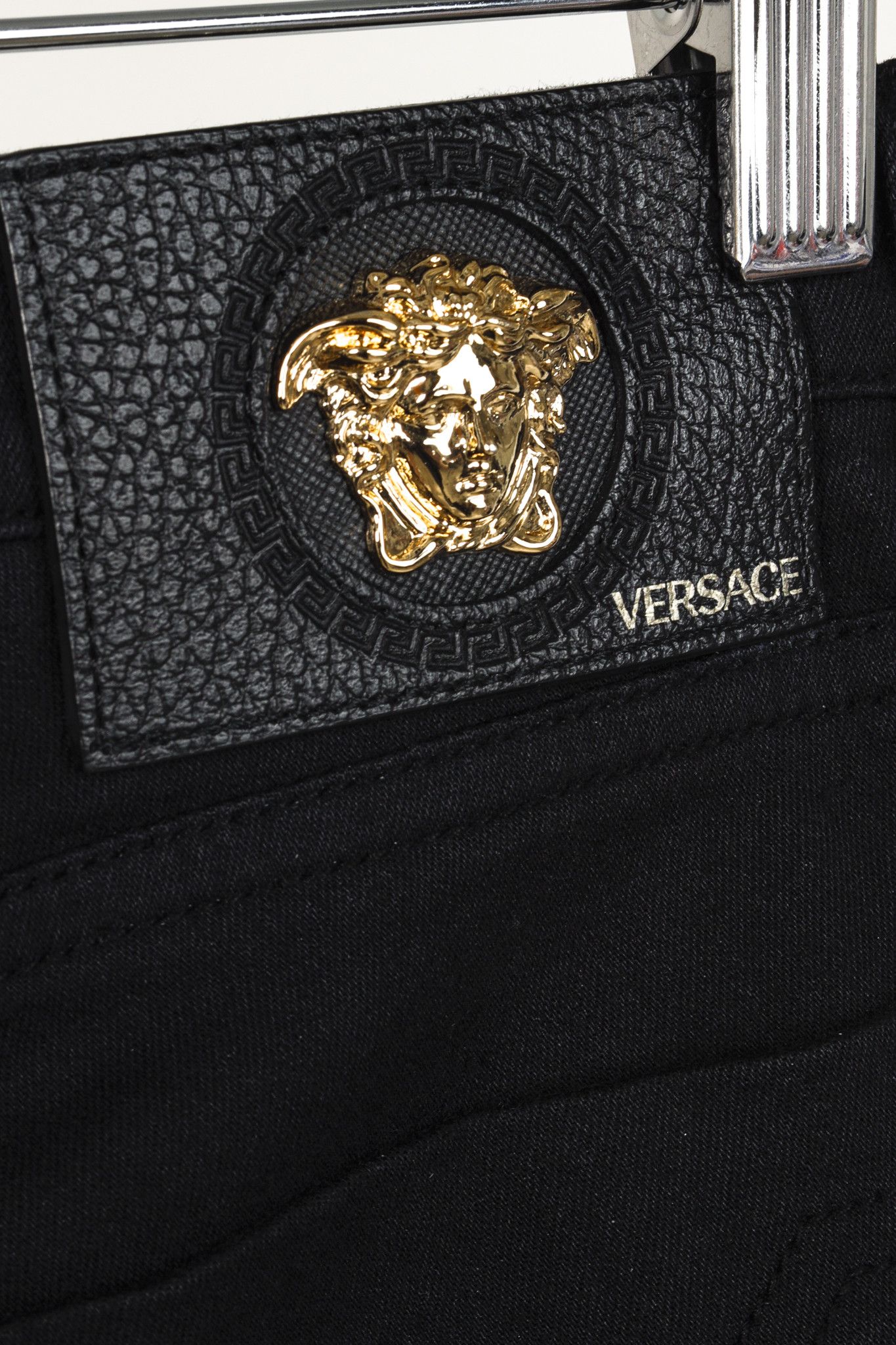Versace Versace Medusa Black Skinny Jeans Size 24" / US 00 / IT 34 - 9 Thumbnail
