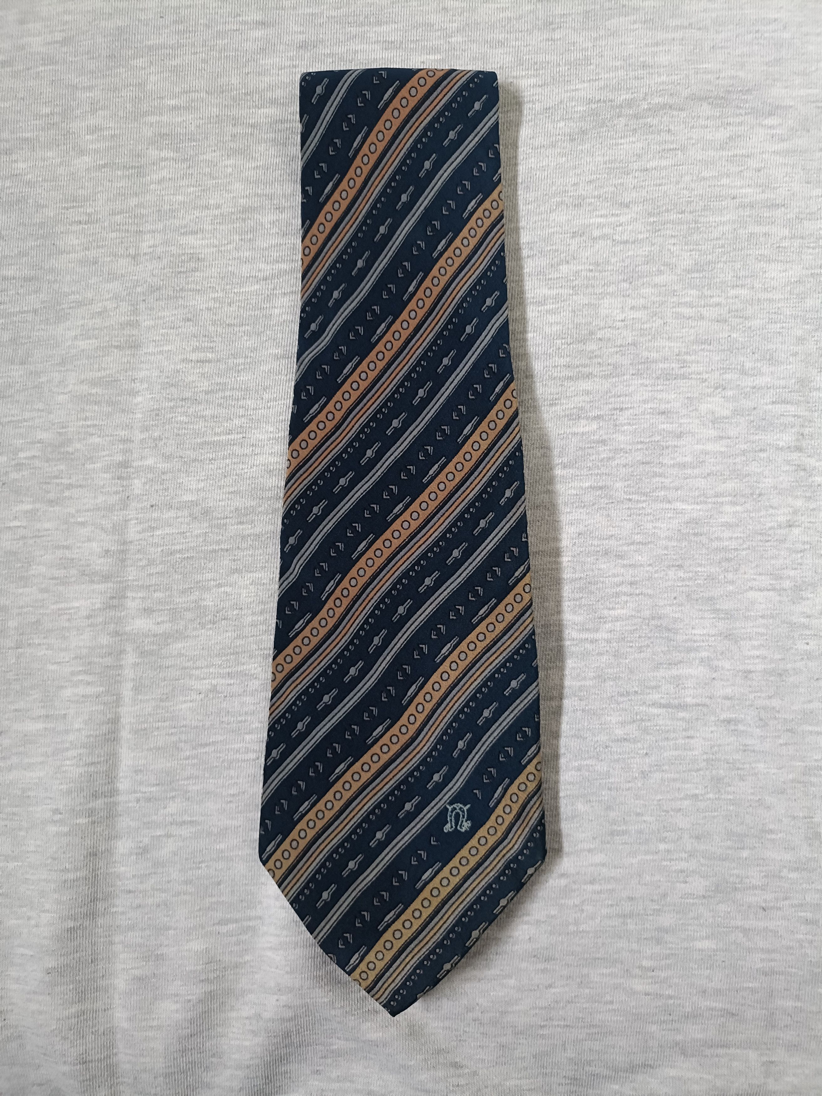 Vintage Vintage bartolomei toma italy diagonal stripe silk tie Size ONE SIZE - 1 Thumbnail