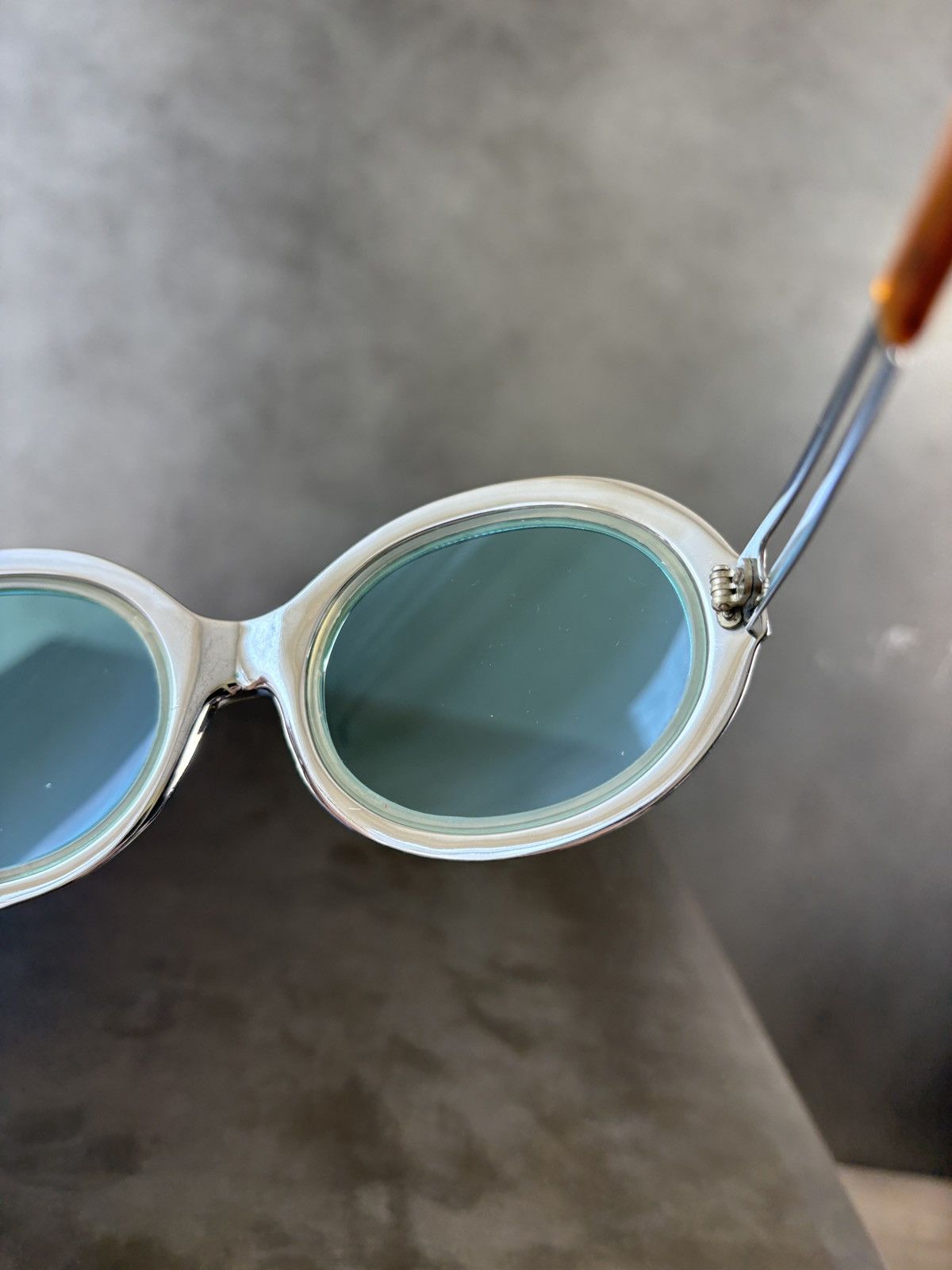 Vintage True Vintage Sunglasses Space Age Chrome Metal Oversized 60s Size ONE SIZE - 16 Thumbnail