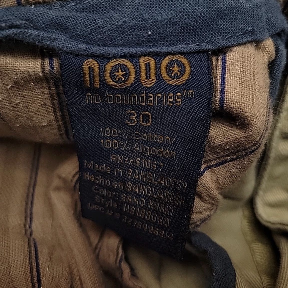 Vintage VINTAGE No Boundaries Shorts Mens 30 Khaki Cargo Flat Front Y2K Cotton Twill Beige Pockets Casual Mens Size US 30 / EU 46 - 4 Thumbnail