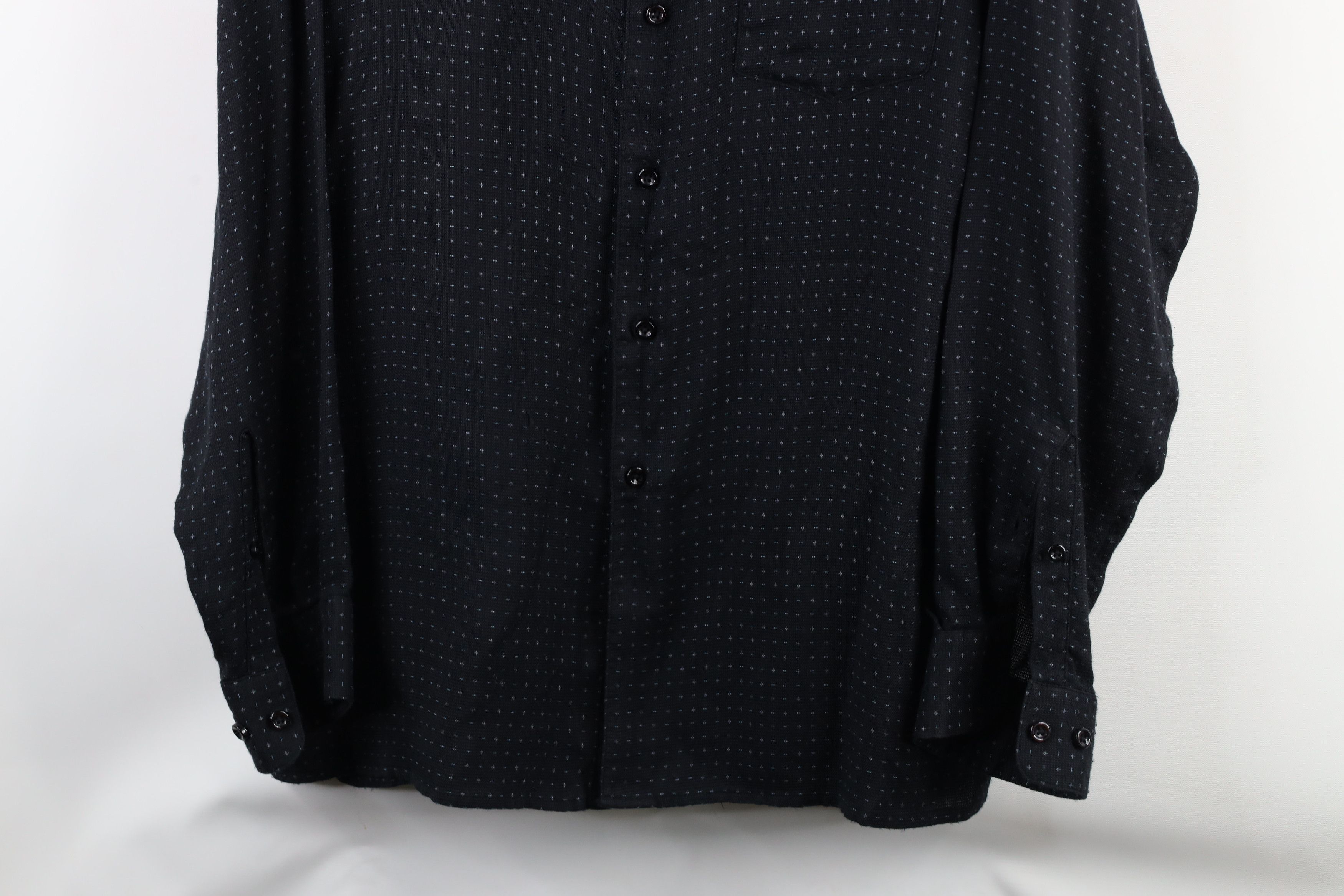 Vintage Vintage 90s Streetwear Silk Collared Button Shirt Black Size US M / EU 48-50 / 2 - 3 Thumbnail